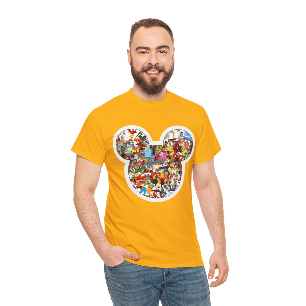 Mickey Collage T-Shirt — Vintage Disney Characters Graphic Tee