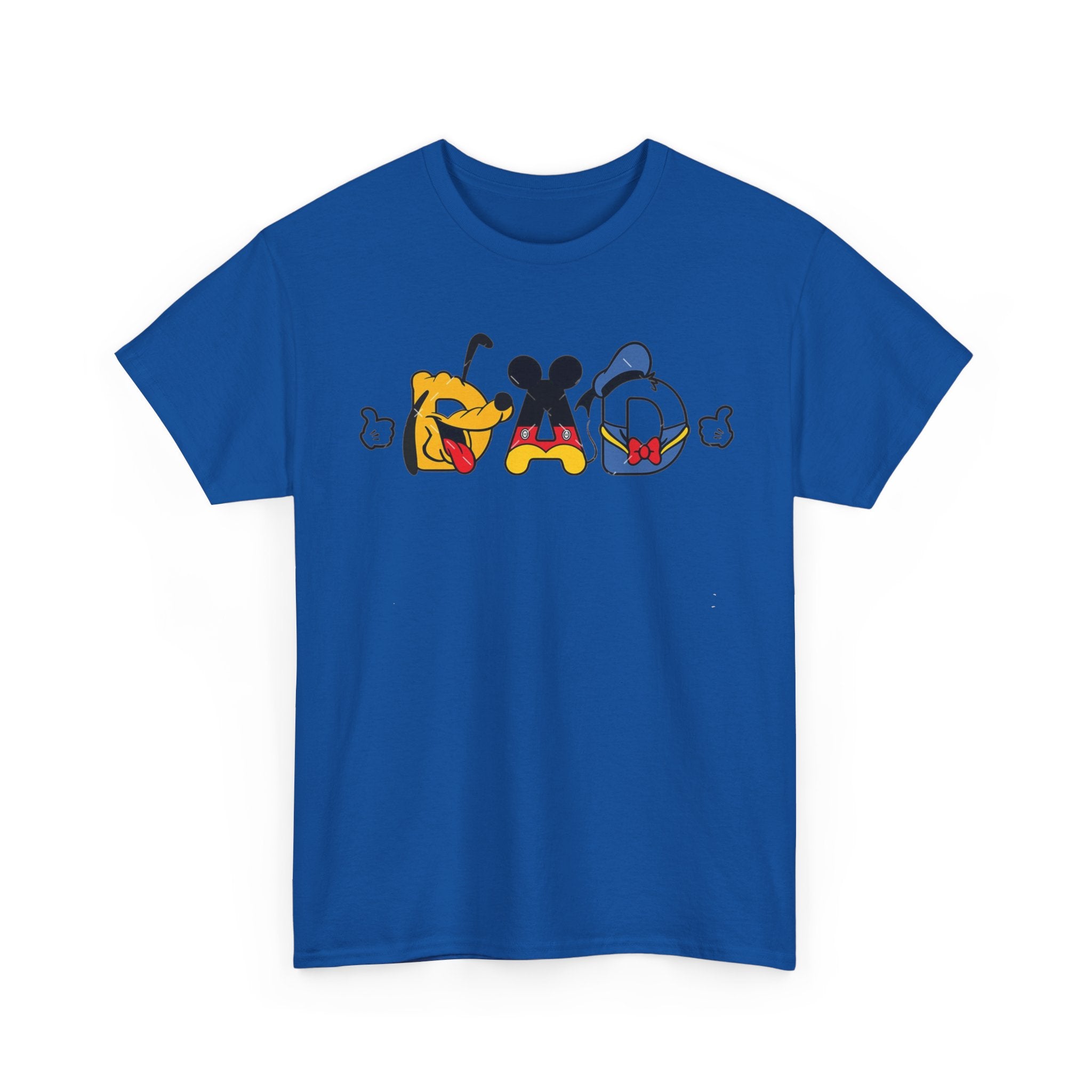 Disney Dad Character Graphic Tee — Playful Colorful Character Icons T-Shirt