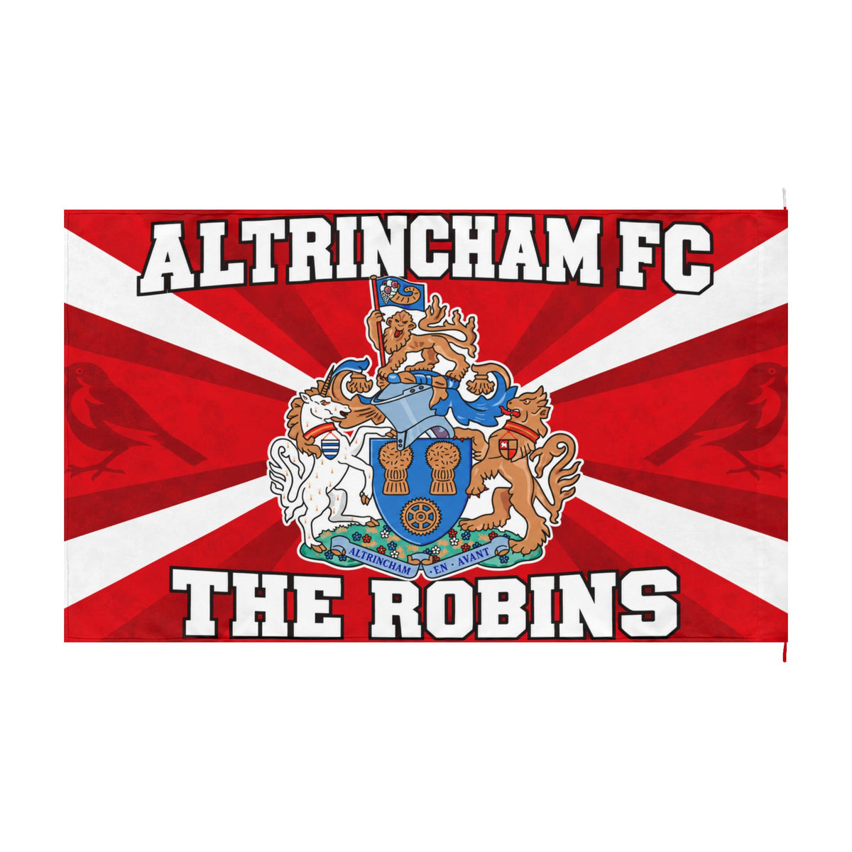 Altrincham FC Double-Sided Flag — "The Robins" Football Club Banner