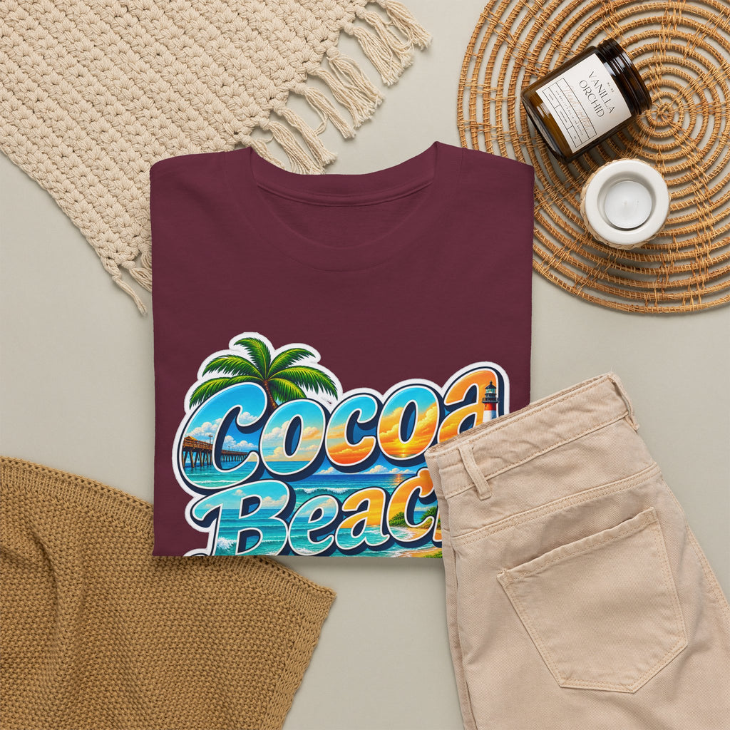 Cocoa Beach Florida Vintage Surf Cotton T-Shirt