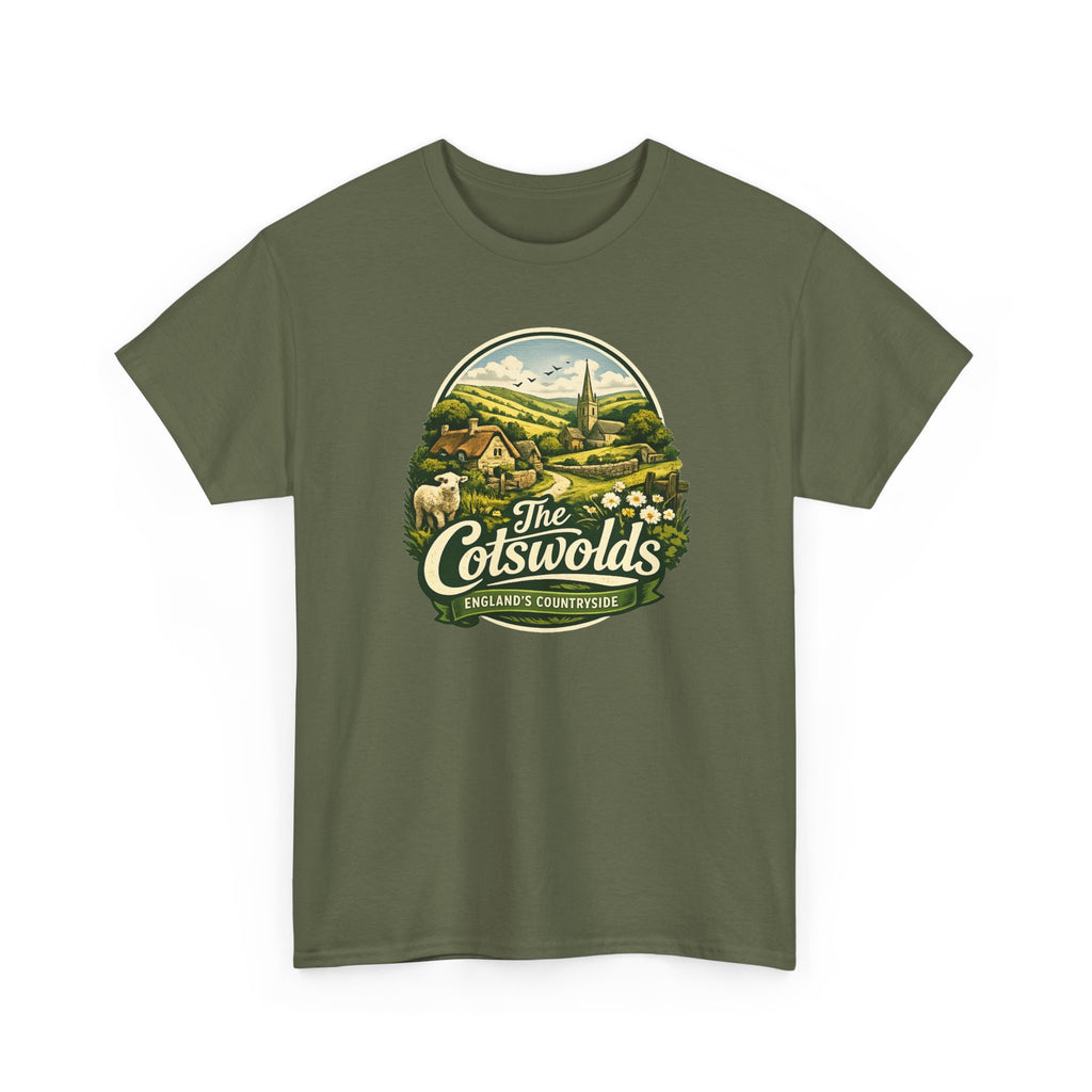 Cotswolds Vintage Landscape T‑Shirt — The Cotswolds Countryside Tee