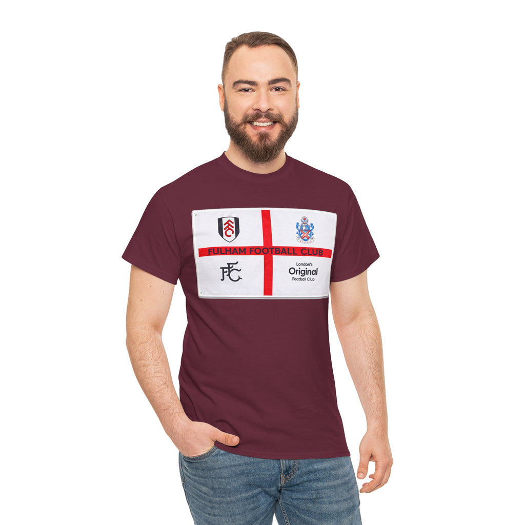 Fulham Football Club Crest Tee — St George’s Cross Football Shirt
