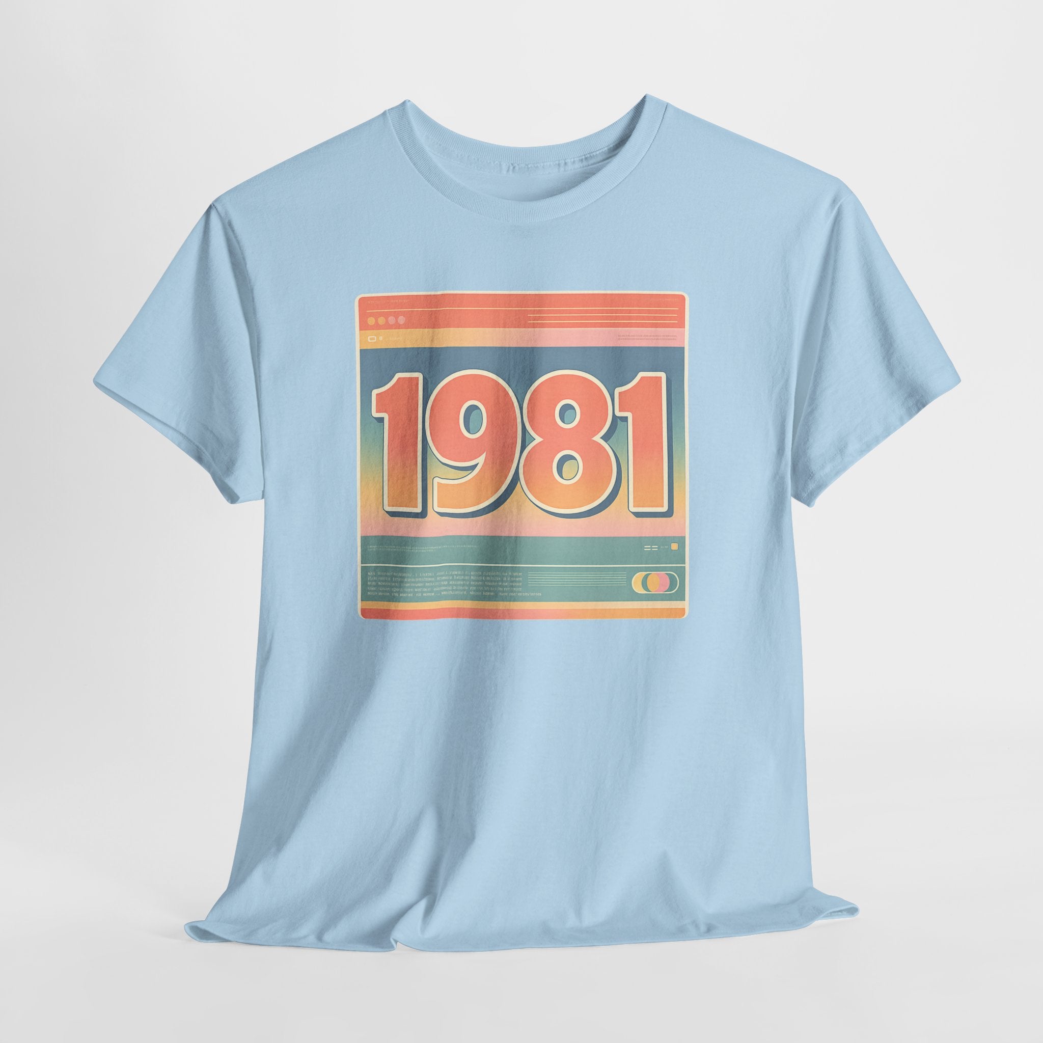 Vintage 1981 Retro Tee — 40th Birthday Gift Shirt