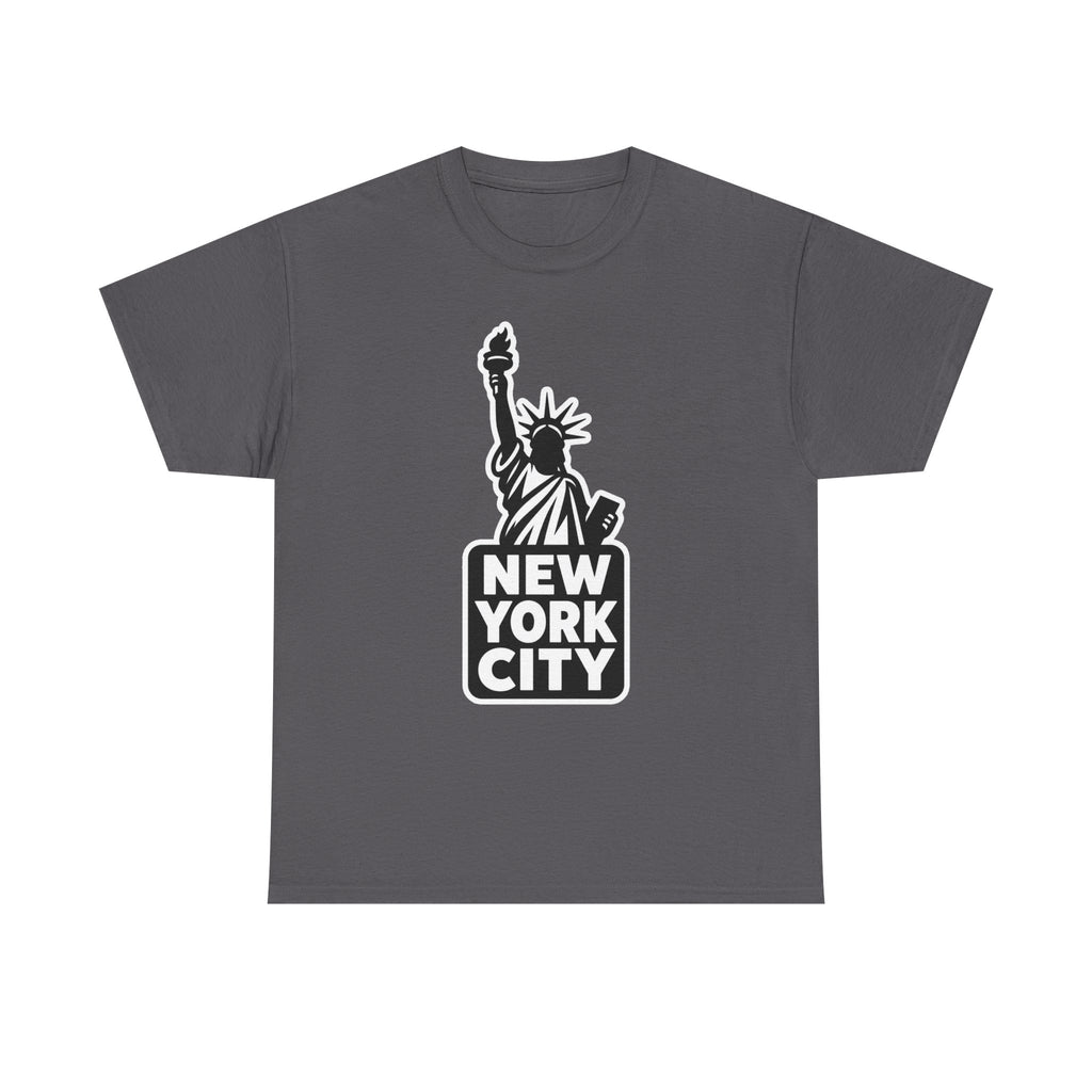 New York City Statue of Liberty Graphic Cotton T-Shirt / Tee