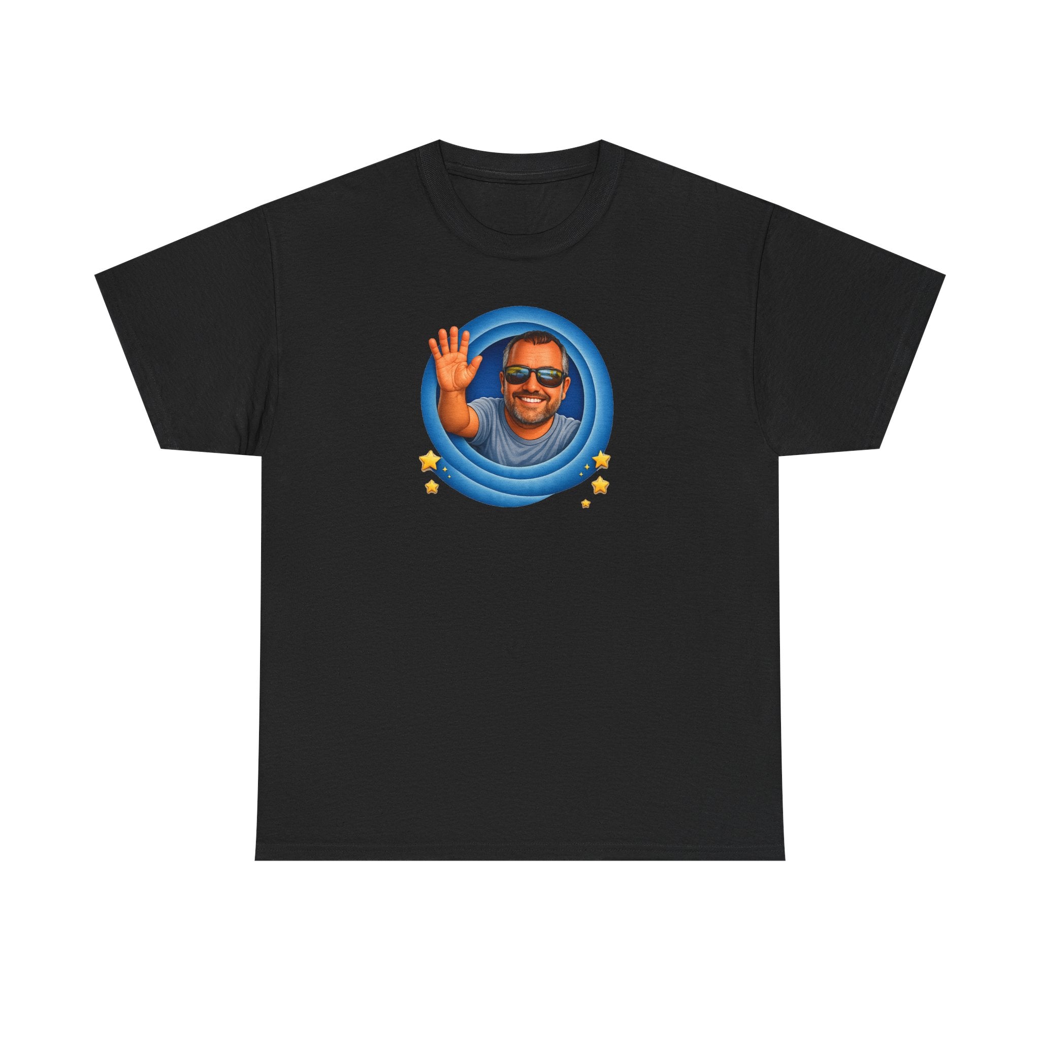 T-Shirt — "That's All, Folks!" Waving Portrait Graphic Tee