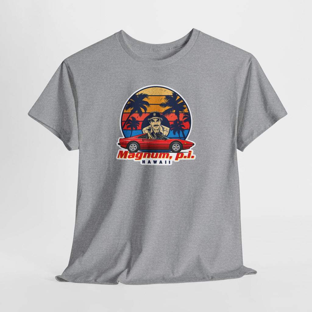 Magnum P.I. Hawaii Retro Sunset Cotton T-Shirt / Tee