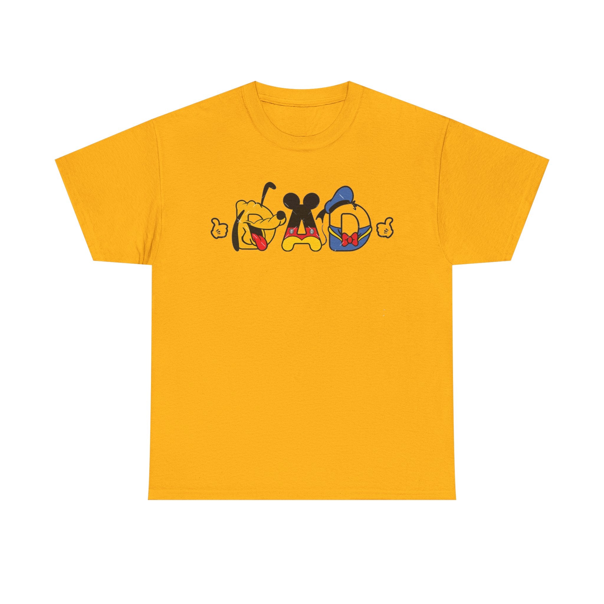 Disney Dad Character Graphic Tee — Playful Colorful Character Icons T-Shirt