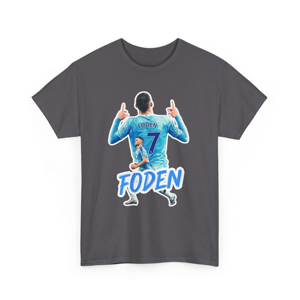 Phil Foden #7 Soccer T‑Shirt — Manchester City Fan Jersey Tribute