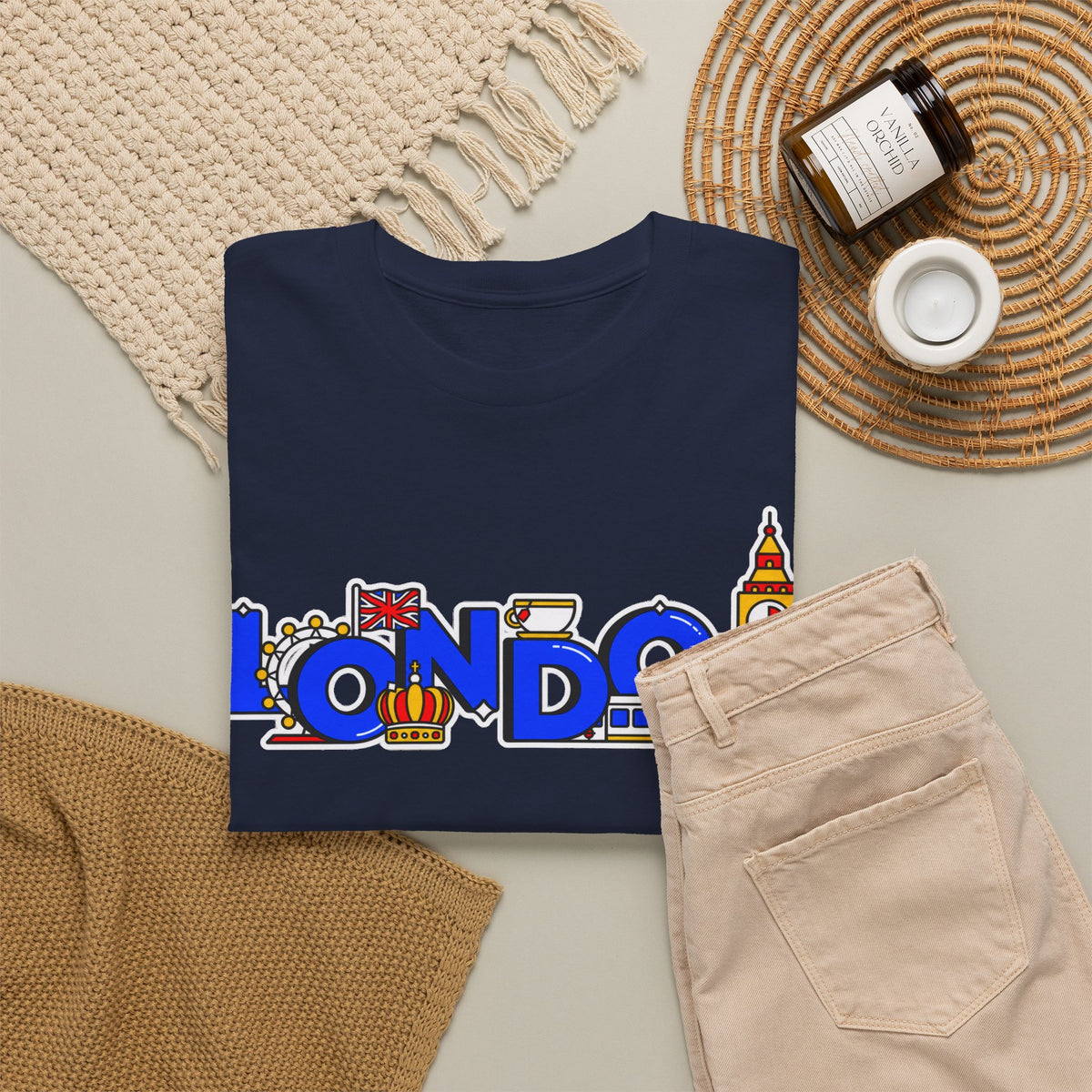 London Cityscape Tee — Illustrated London Landmarks Shirt