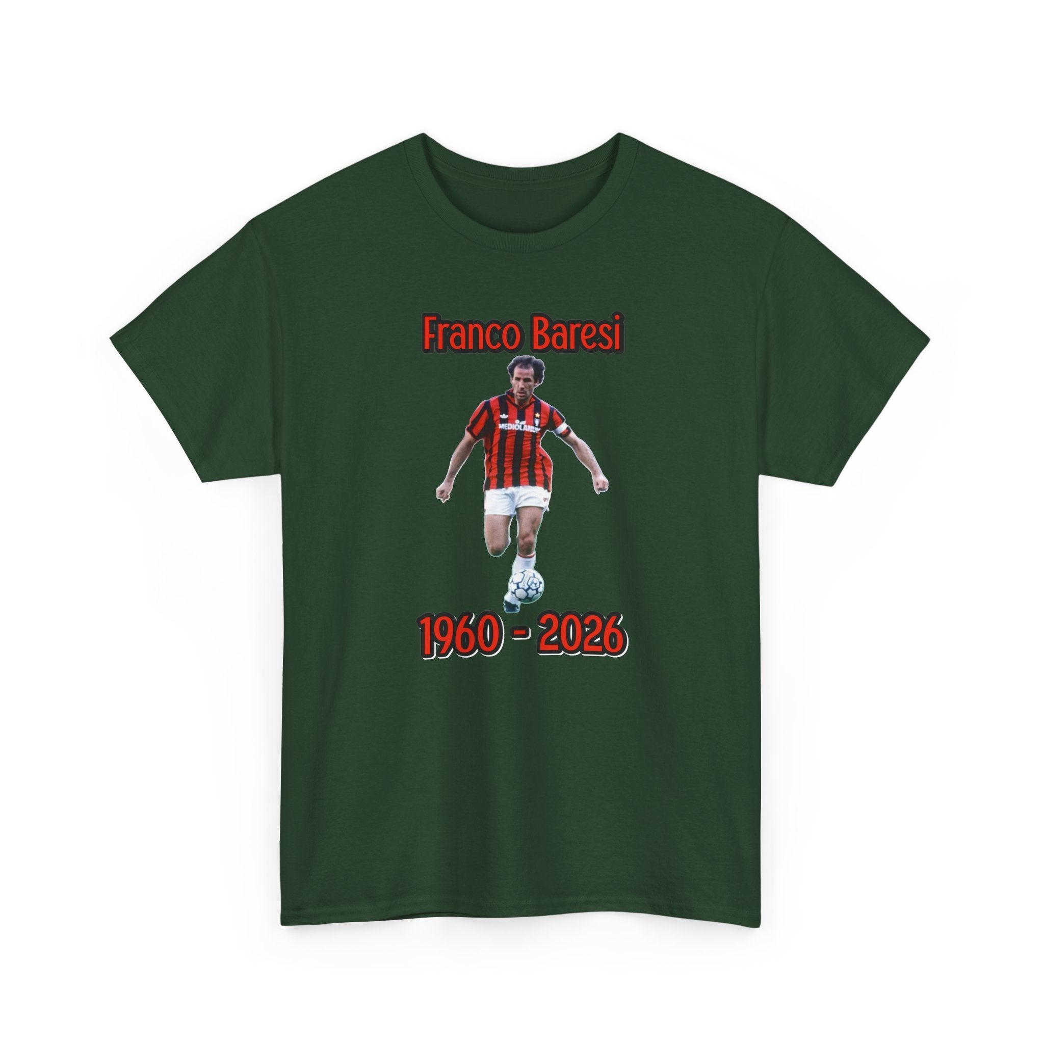 Franco Baresi 1960–2023 Memorial Soccer Tribute Tee