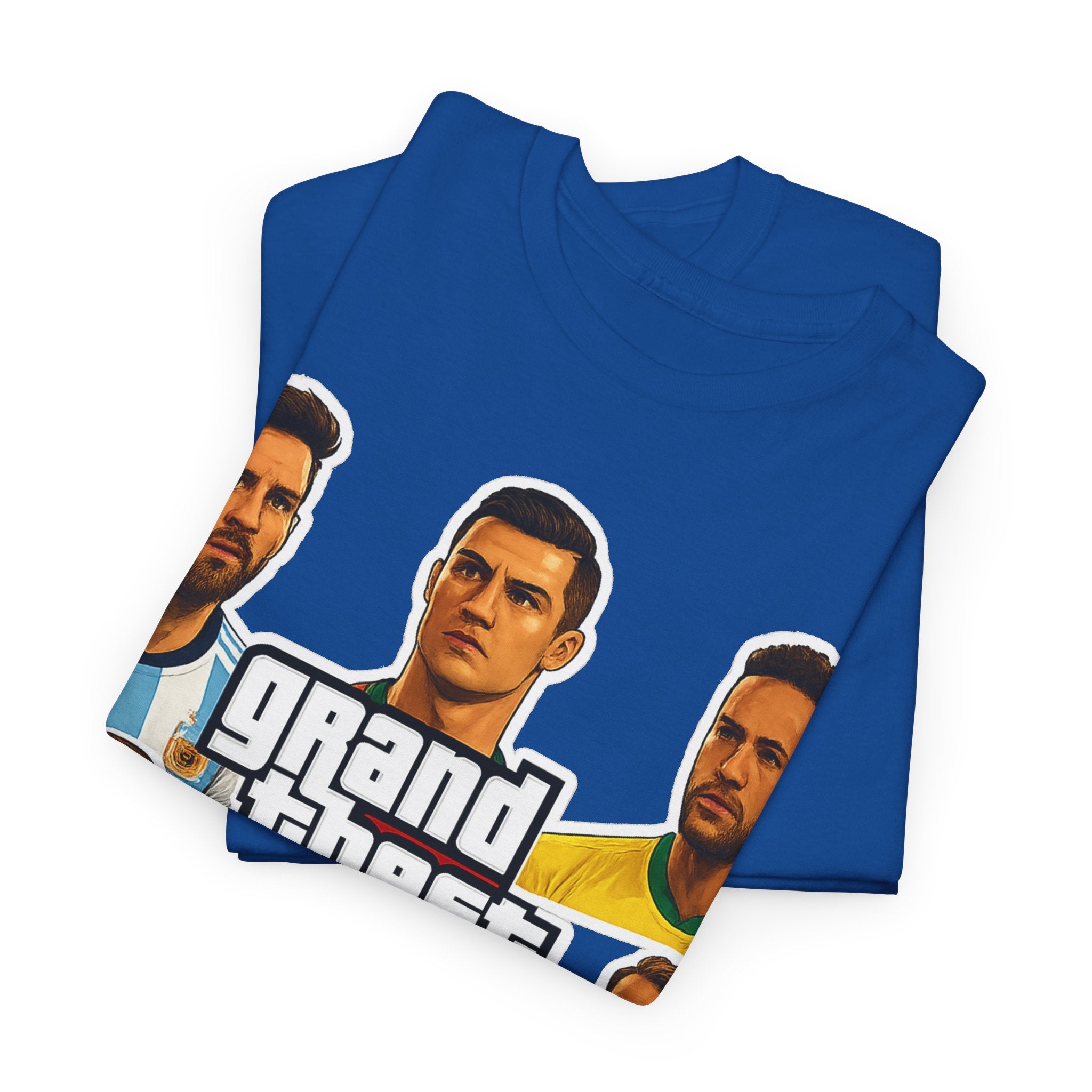 Graphic Tee — 'Grand Theft Auto V Football' Soccer Players Collage Shirt