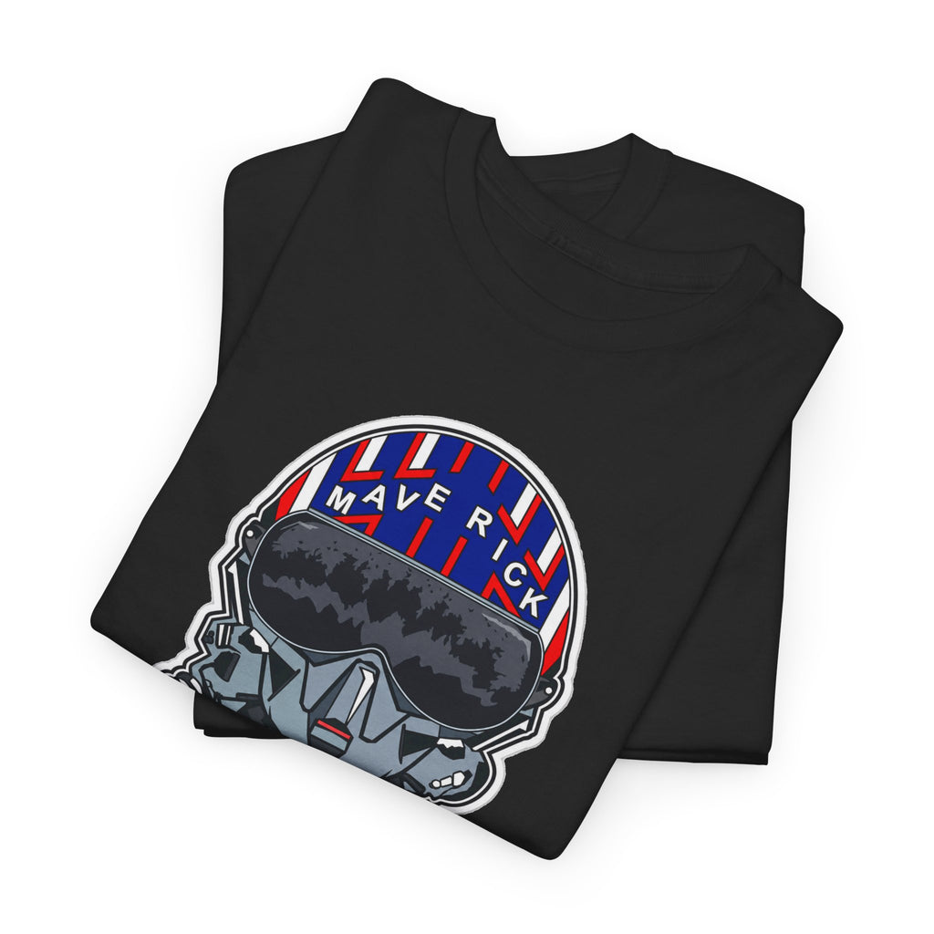 Skull Pilgrim Tee — Retro Striped 'Maverick' Helmet Graphic Shirt