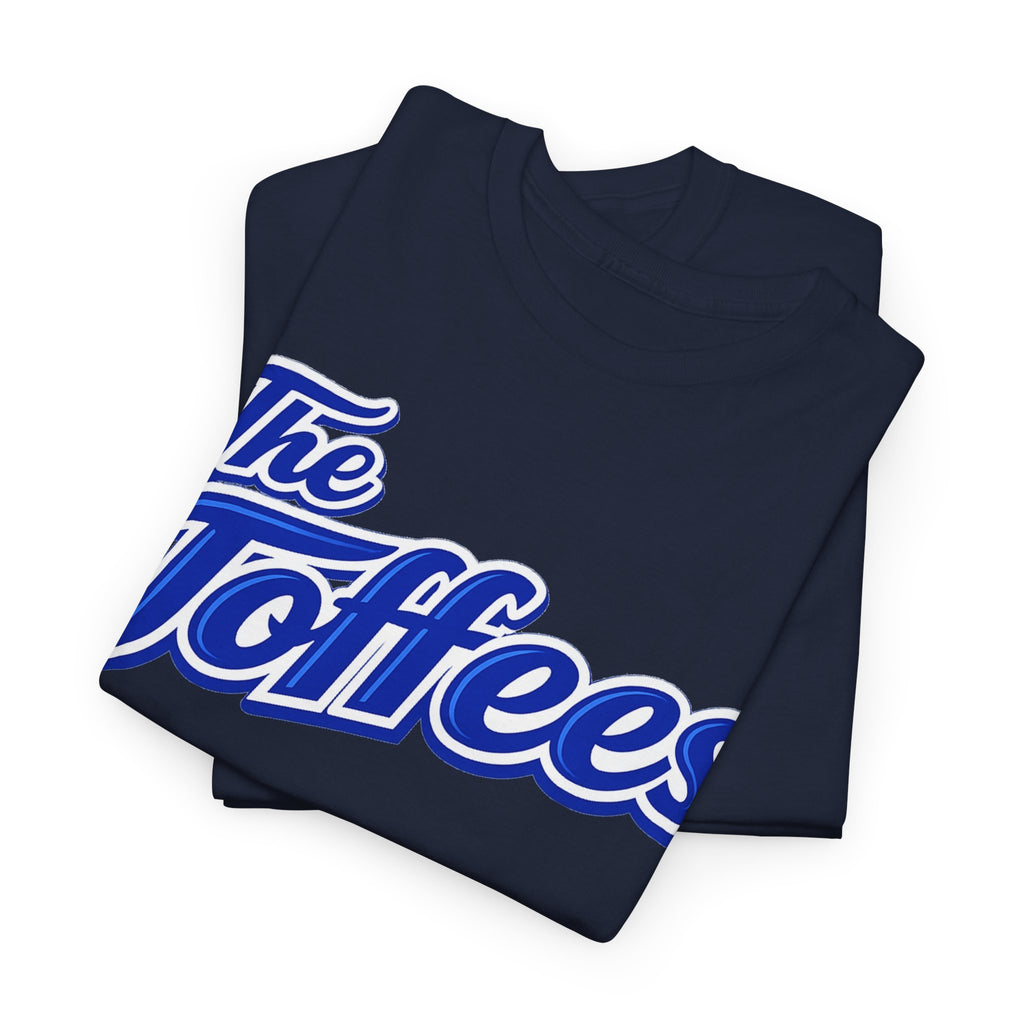 The Toffees Script Tee — Vintage Blue Logo T-Shirt