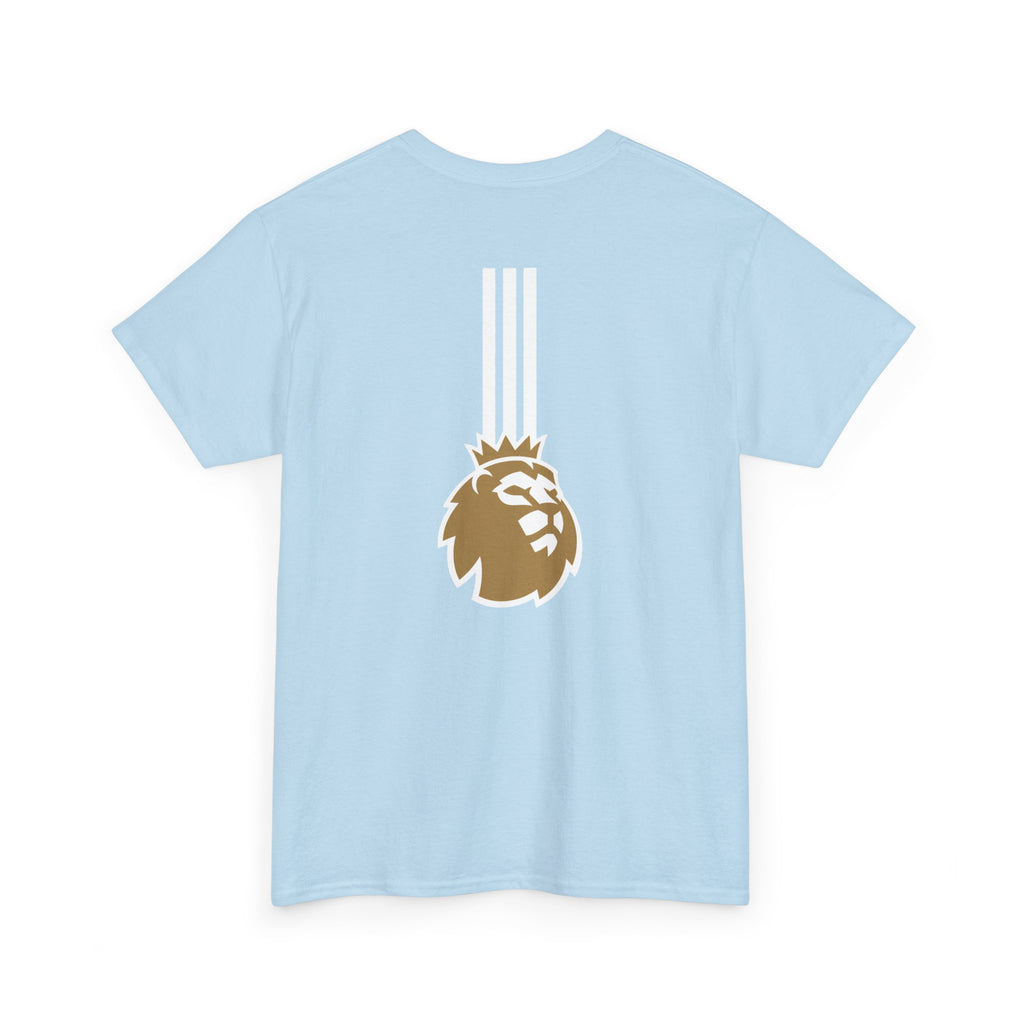 Manchester City City City Tee — Retro Three-Star Premier League Lion Soccer Shirt