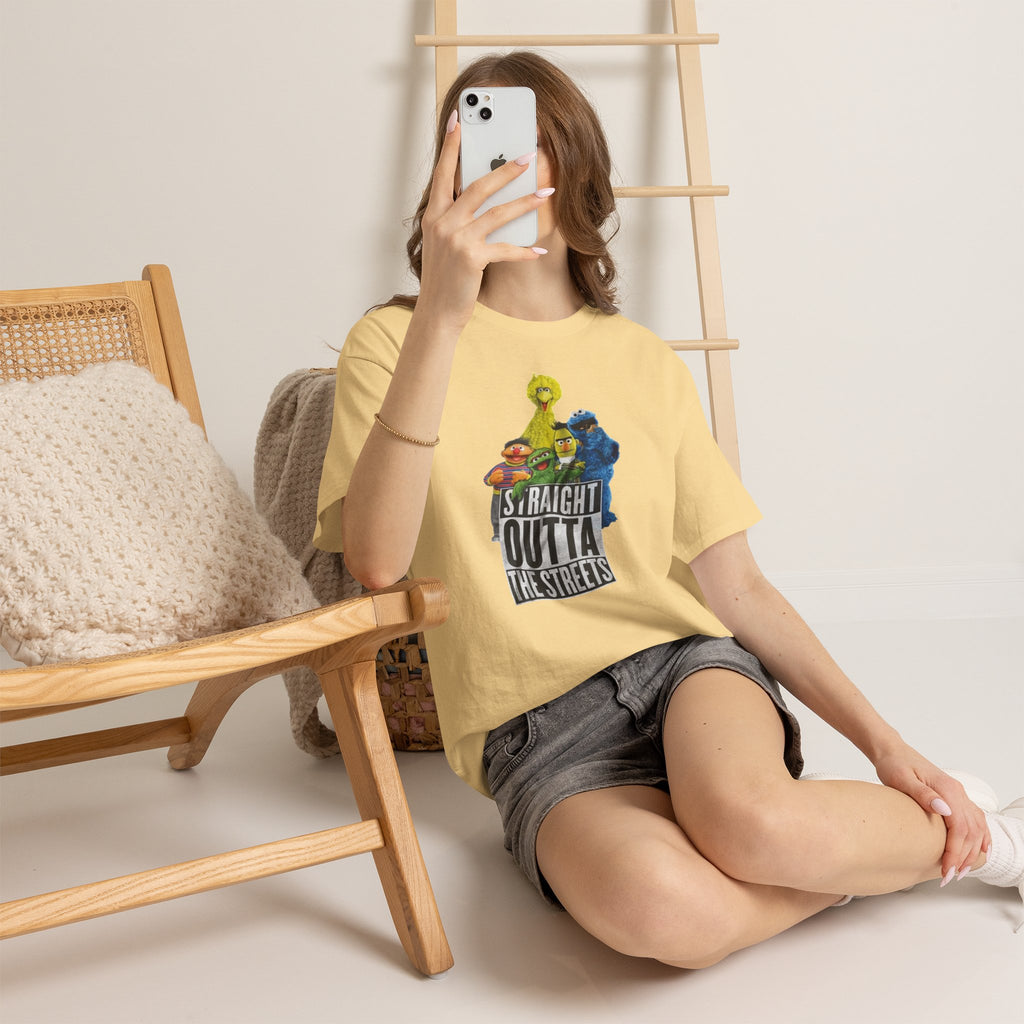 T-Shirt — "Straight Outta the Streets" Sesame Friends Graphic Tee