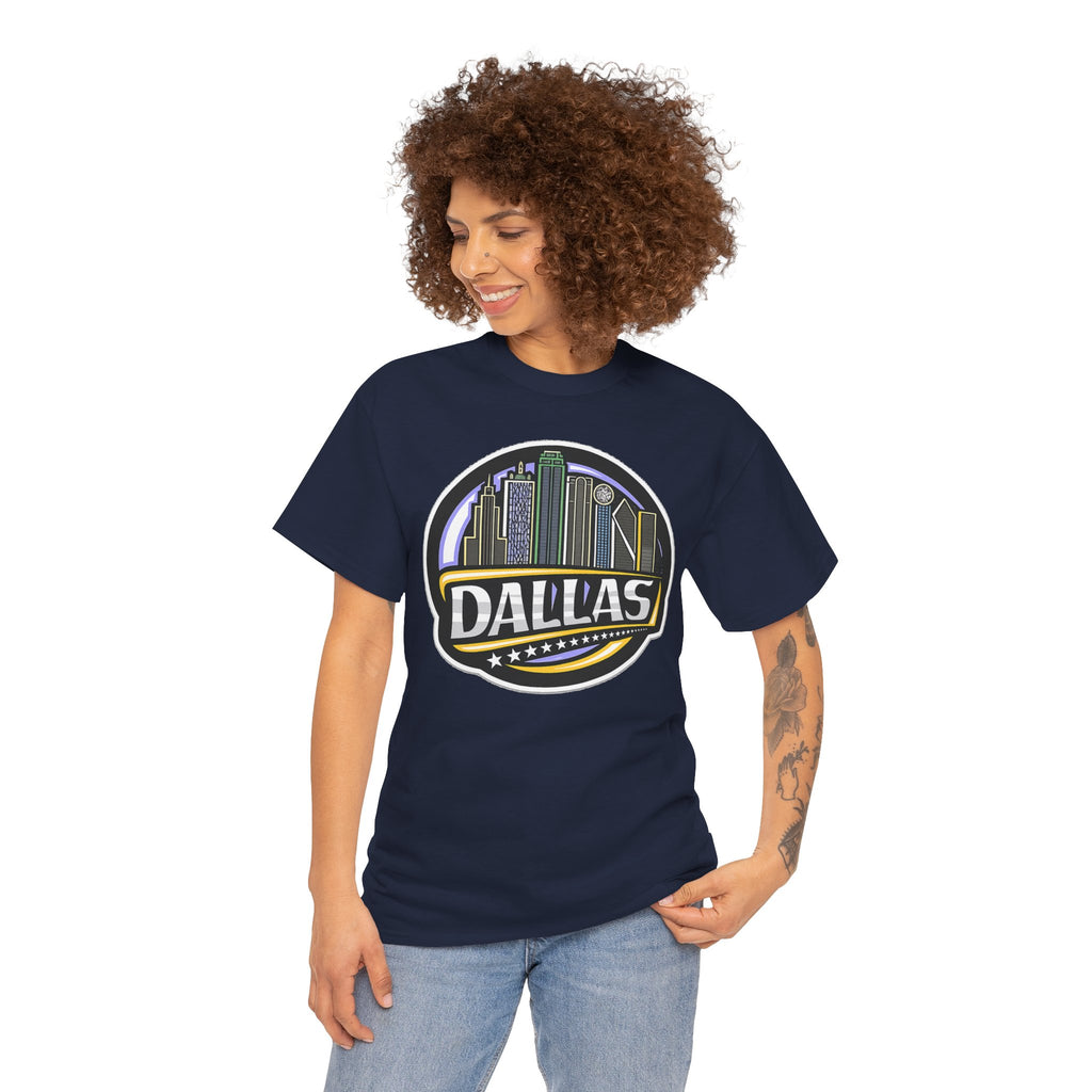 Dallas Skyline Tee — Vintage City Skyline Graphic T-Shirt