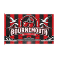Bournemouth ‘The Cherries’ Double-Sided Fan Flag — Red & Black Football Pride