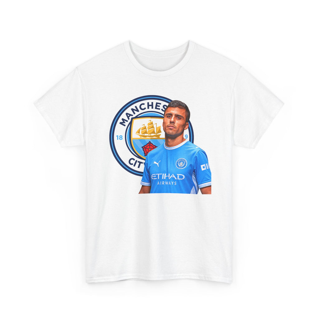 Rodri Manchester City Legend Football Tee — Player Portrait Soccer Shirt