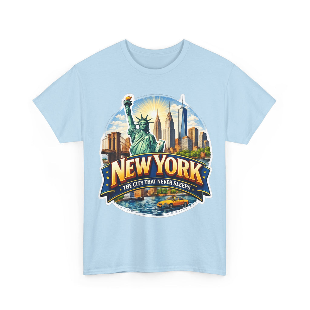New York City T-Shirt - 'The City That Never Sleeps' Vintage Skyline Tee