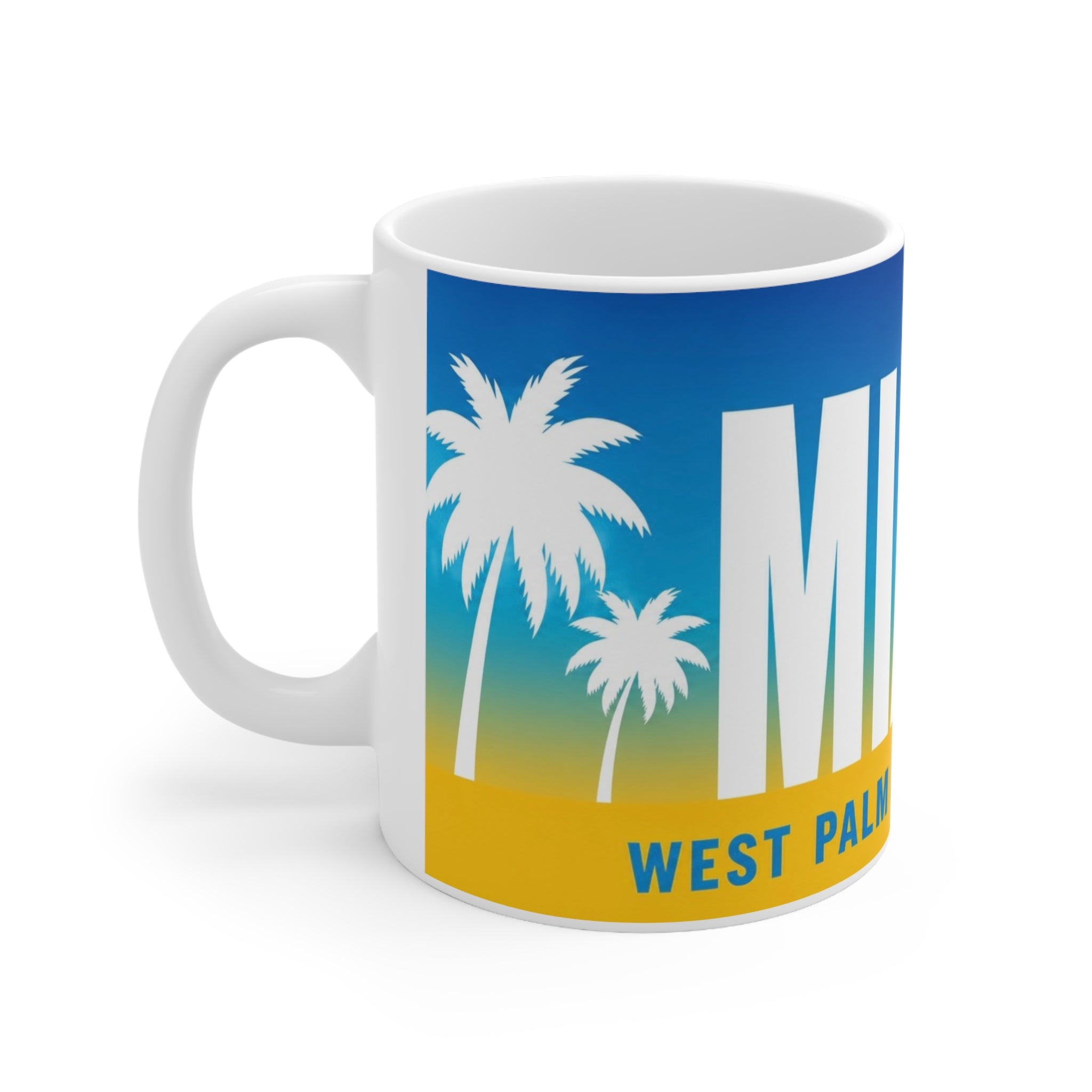 Miami West Palm Beach Coffee Mug — Retro Beach Vibes 11oz/15oz