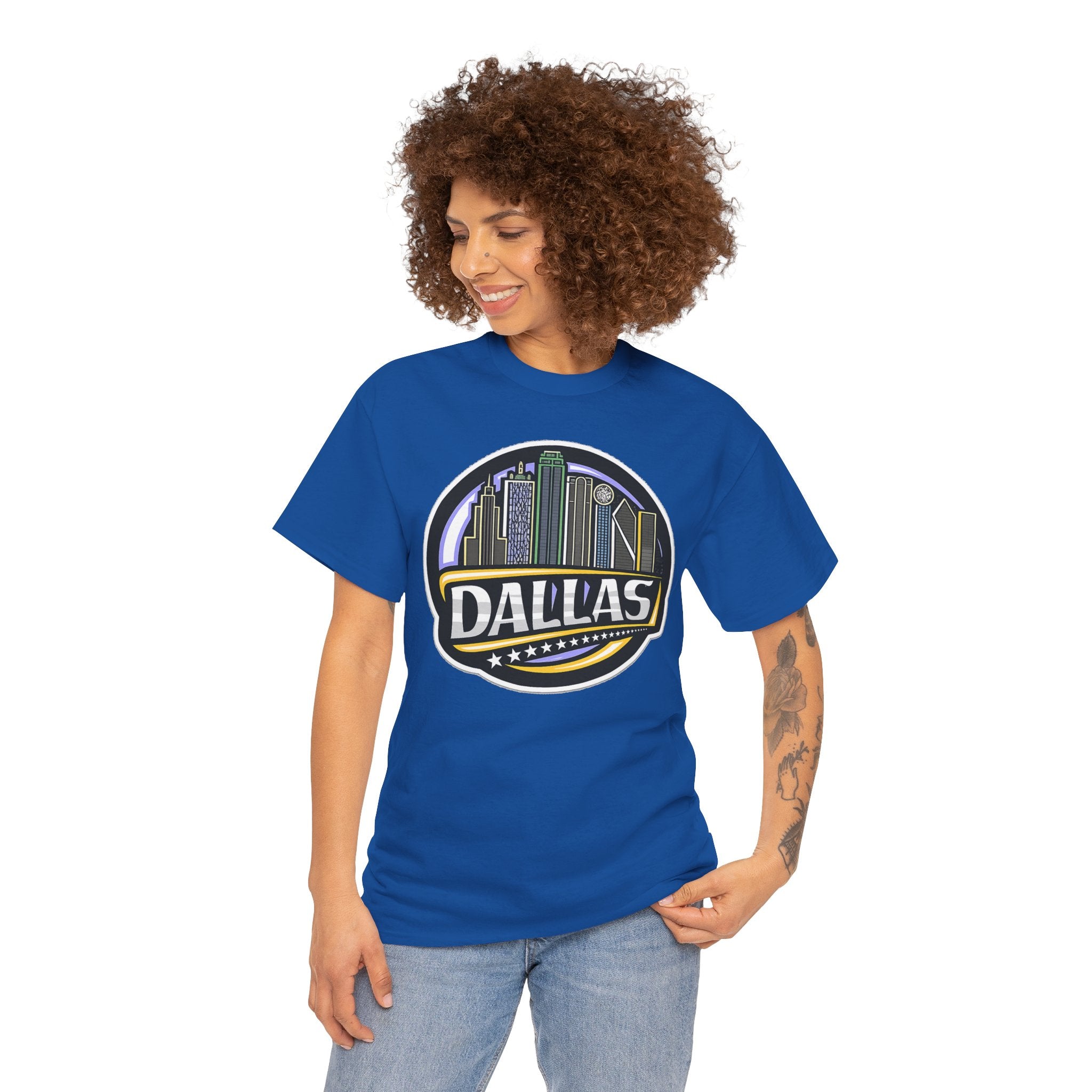 Dallas Skyline Tee — Vintage City Skyline Graphic T-Shirt