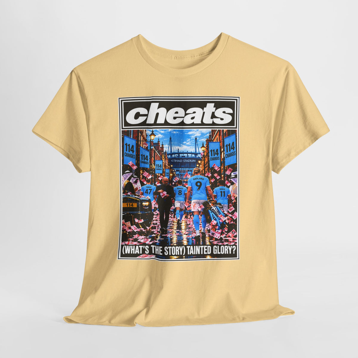 Cheats “What’s the Story? Tainted Glory?” Sports Graphic Cotton T-Shirt