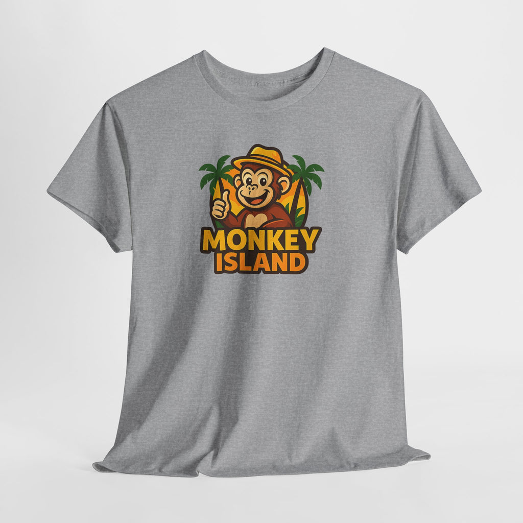 Monkey Island T-Shirt — Cute Tropical Monkey Logo Tee