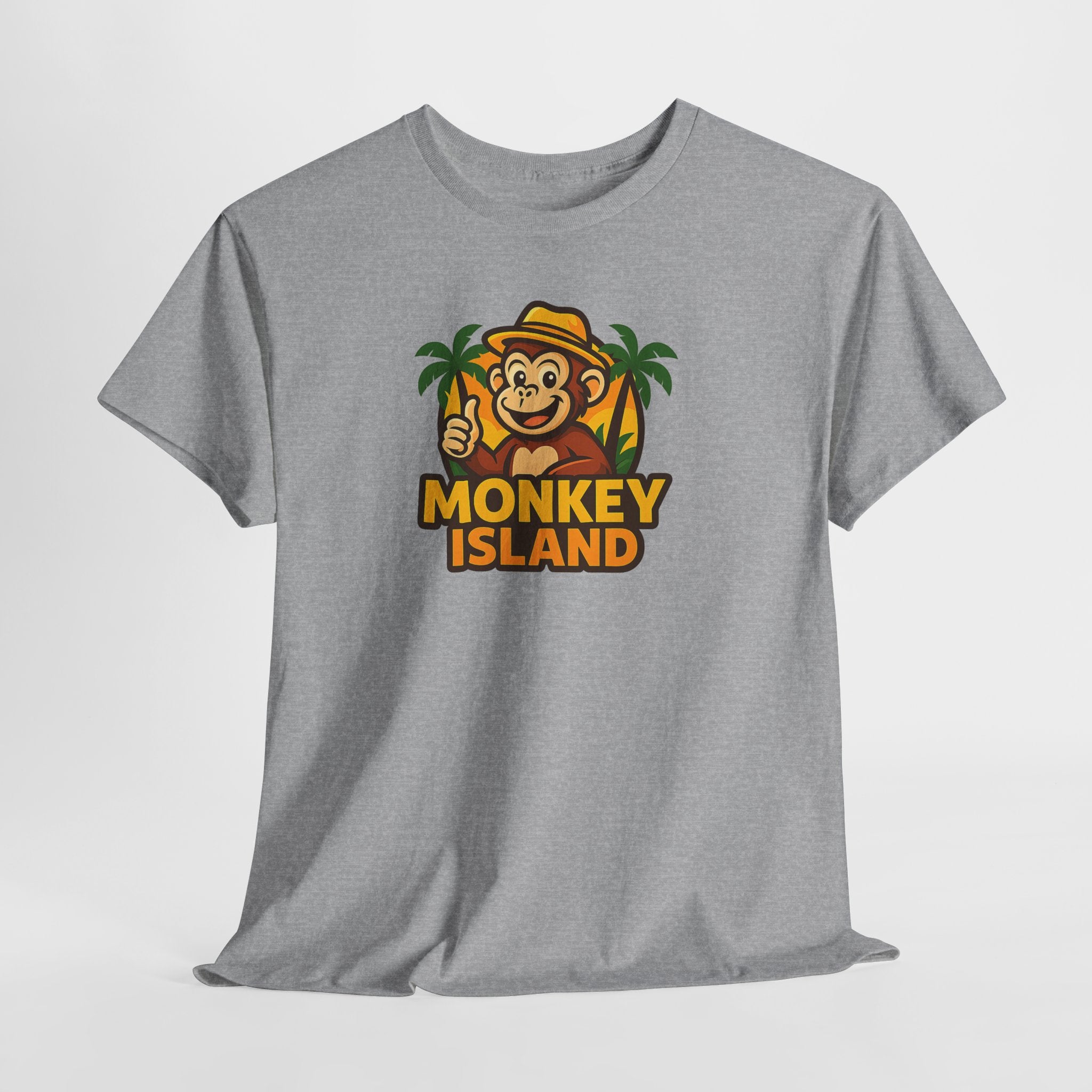 Monkey Island T-Shirt — Cute Tropical Monkey Logo Tee