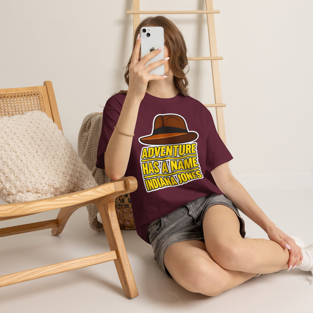 Adventure Has a Name Indiana Jones Graphic Cotton T-Shirt