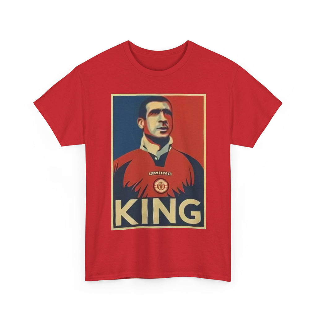 Eric Cantona King Manchester United Graphic Tee — Retro Sports Poster Football Shirt