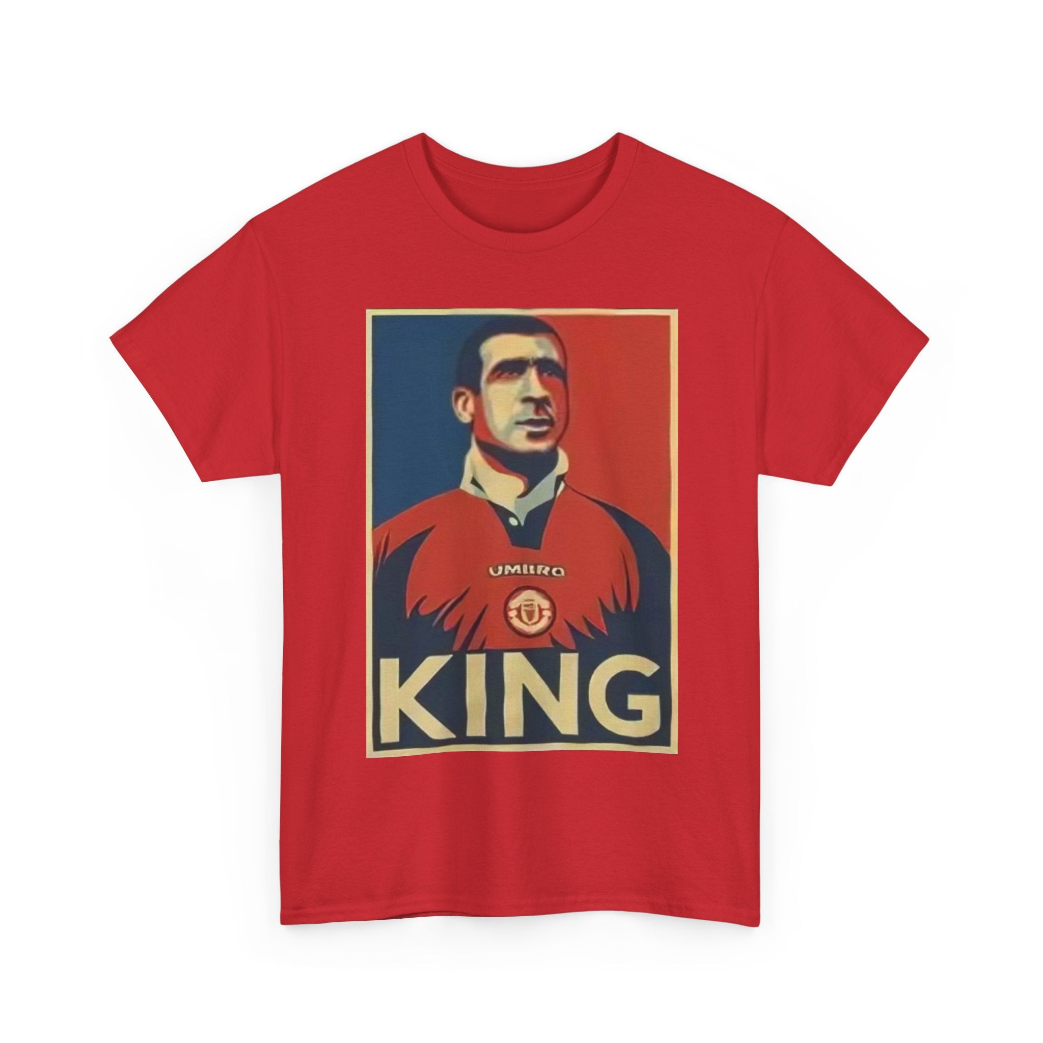 Eric Cantona King Manchester United Graphic Tee — Retro Sports Poster Football Shirt