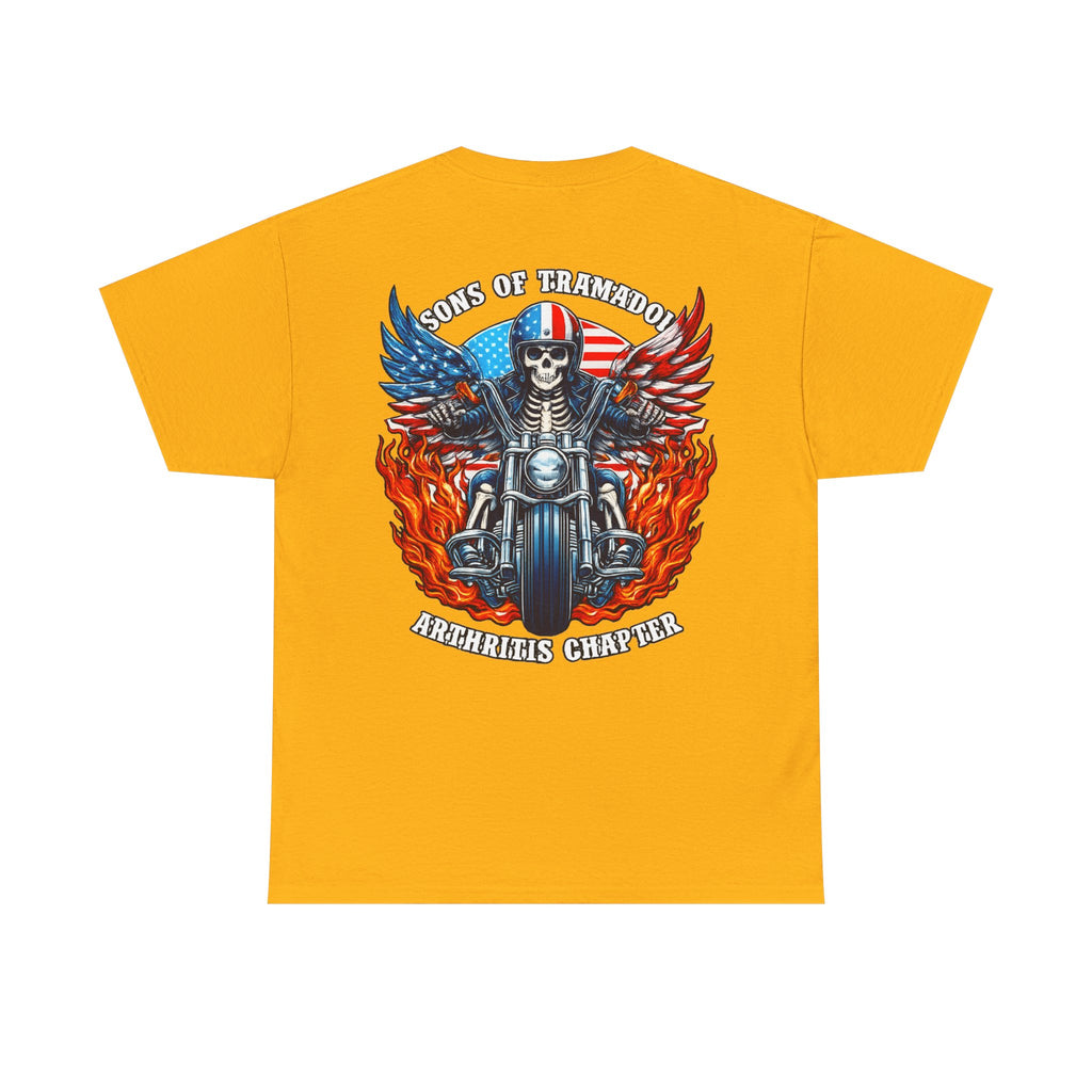 Biker Skull Motorcycle Tee — Sons of Tradition Archangels Chapter Graphic Shirt