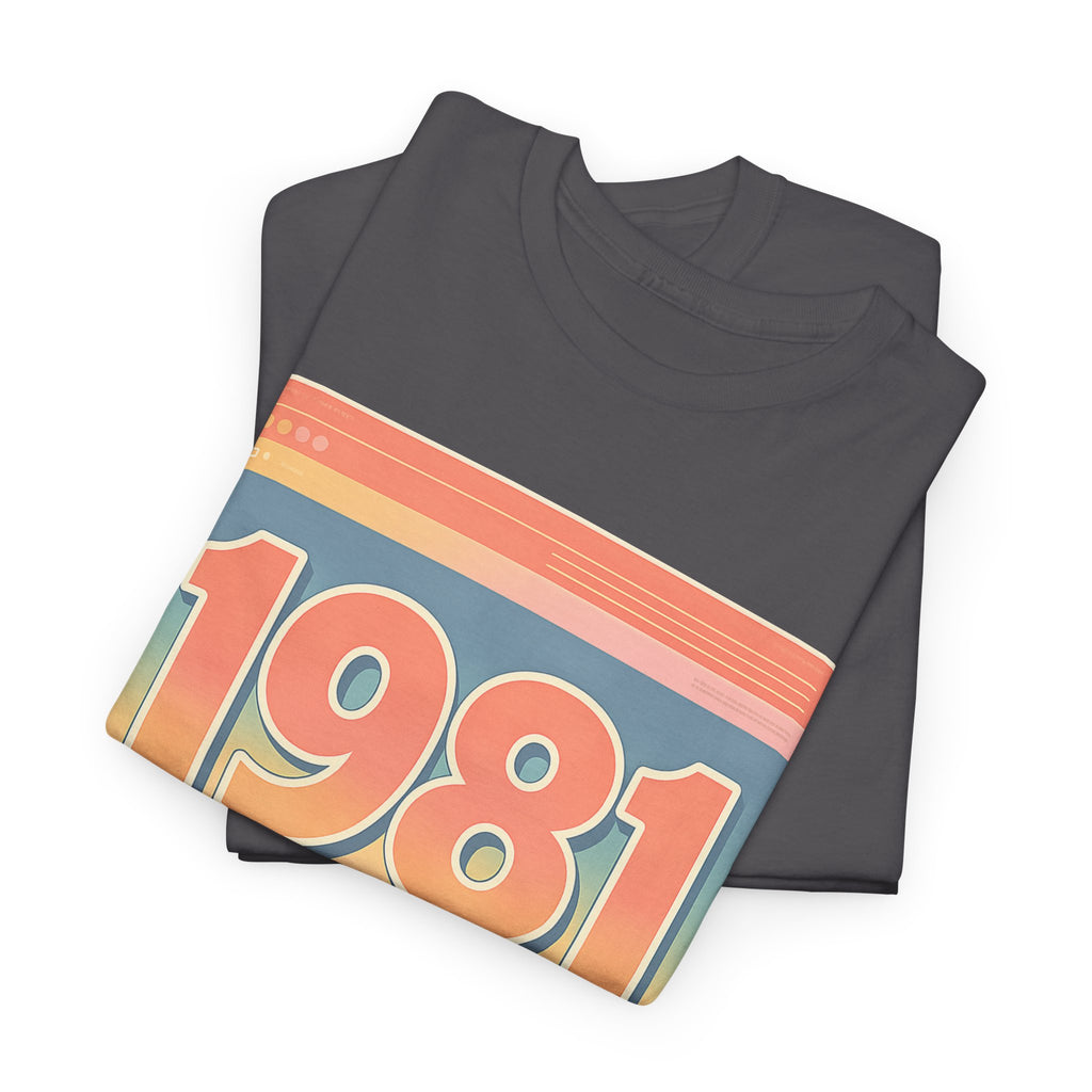 Vintage 1981 Retro Tee — 40th Birthday Gift Shirt