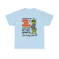 Grinch Cartoon Tee — "I Grew Up on Maury and Jerry Springer" Funny Holiday Shirt