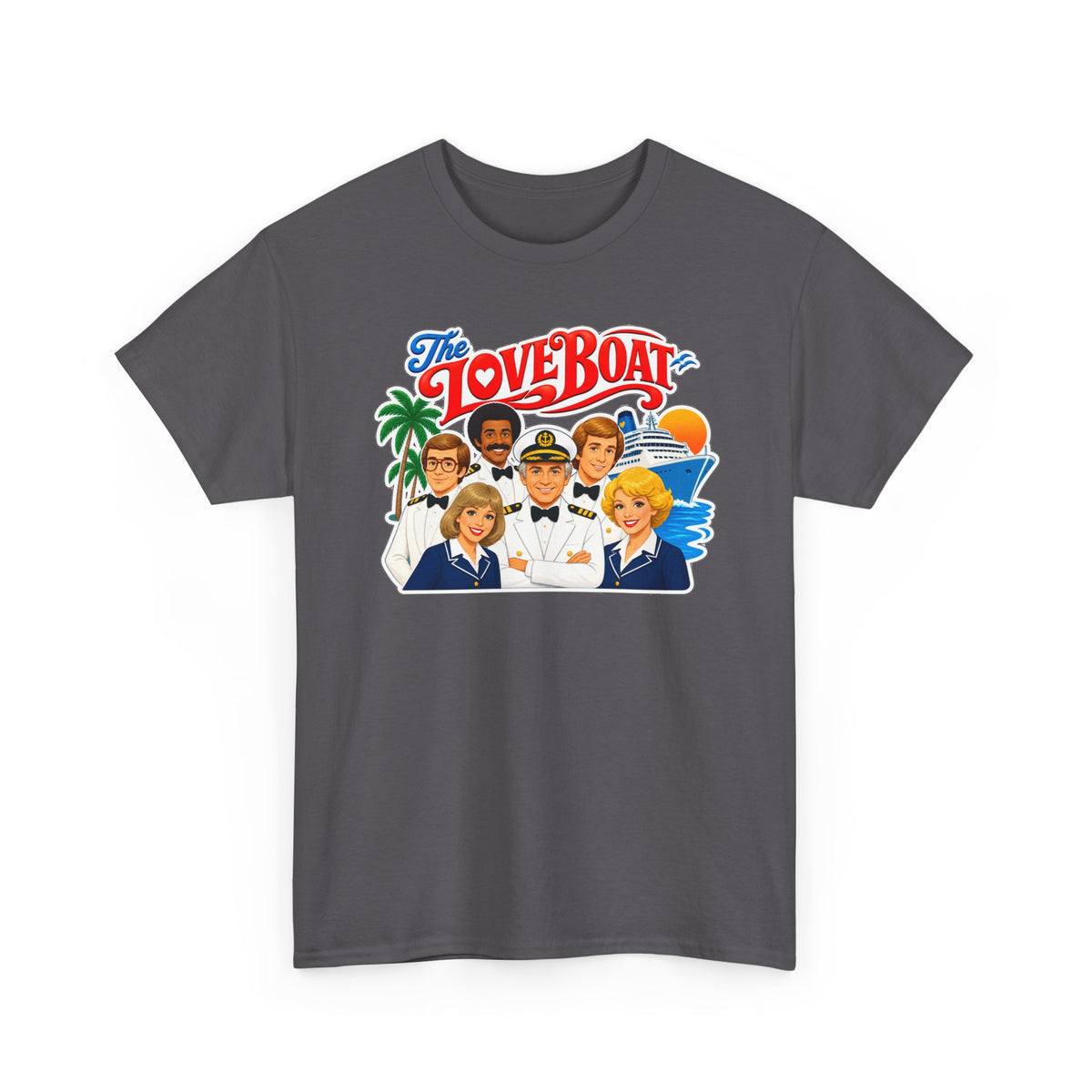 The Love Boat Crew Cotton T-Shirt — Retro TV Cruise Logo Tee