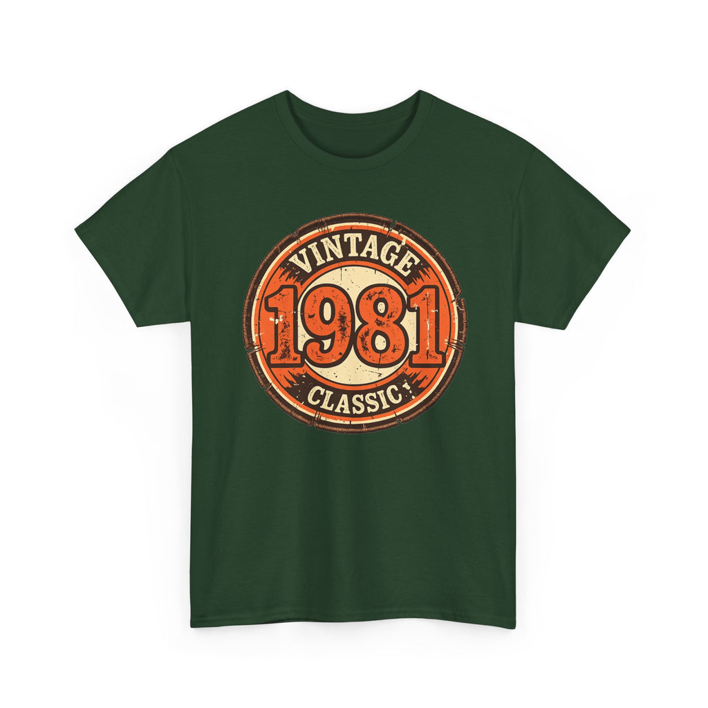 Vintage 1981 Classic T-Shirt — Retro Birthday Tee
