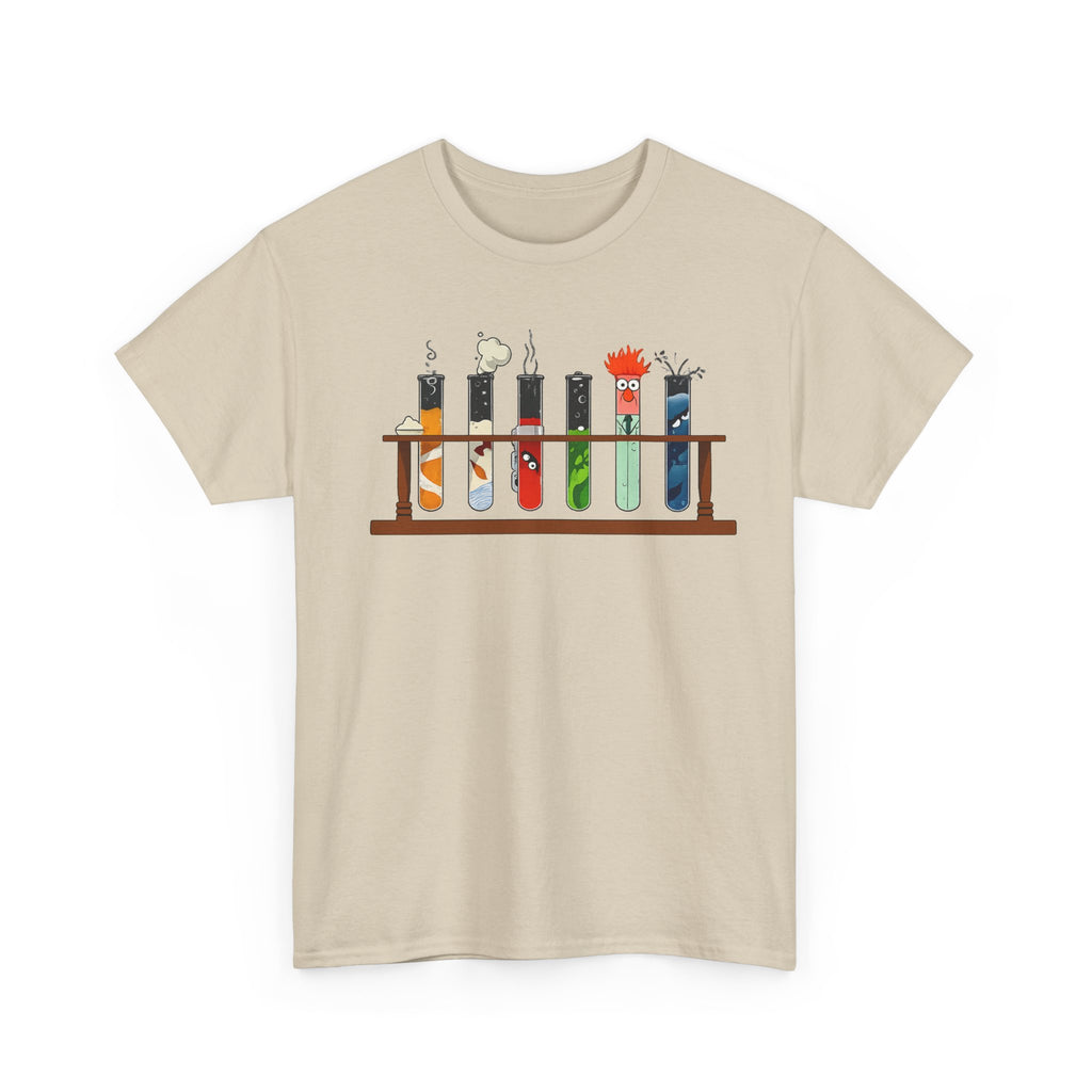 Muppets Beaker Science Test Tube Cats T‑Shirt — Cute Laboratory Cat Illustrations Tee