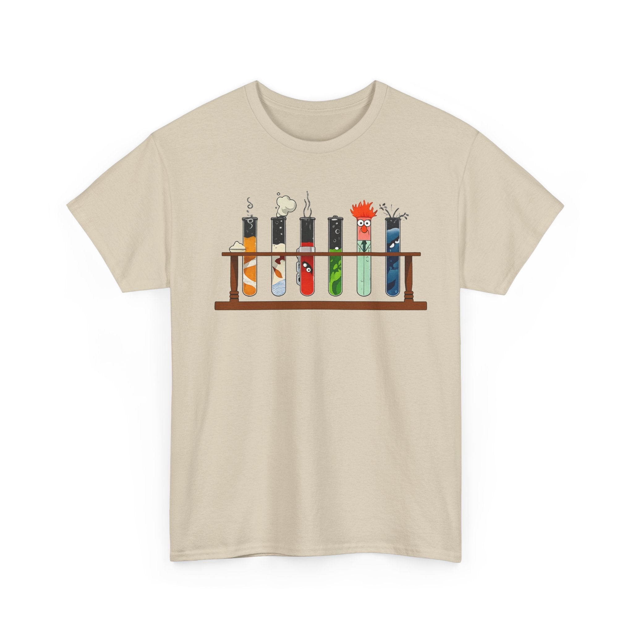 Muppets Beaker Science Test Tube Cats T‑Shirt — Cute Laboratory Cat Illustrations Tee