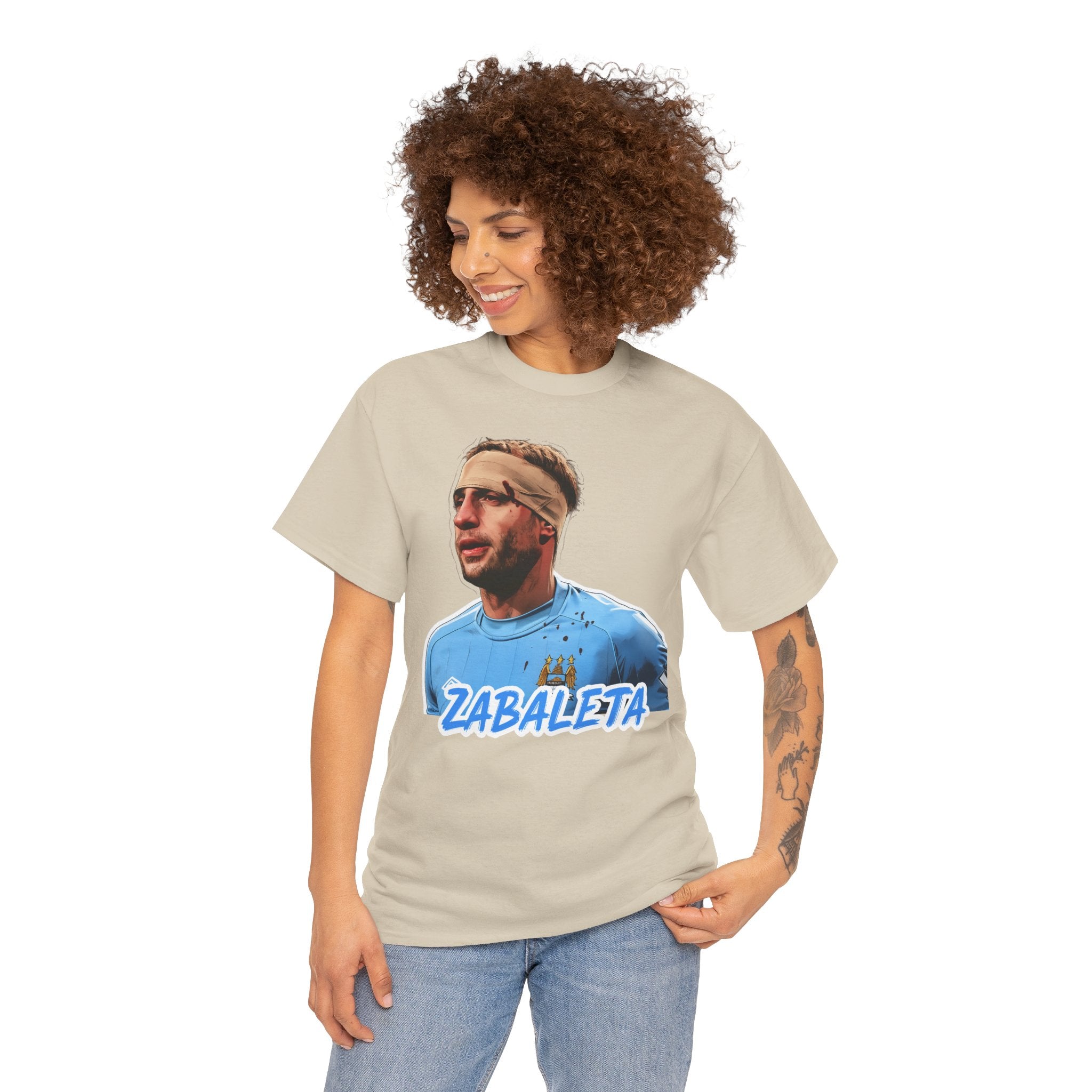 Zabaleta Manchester City Fan Tee — Retro Player Portrait Soccer T‑Shirt