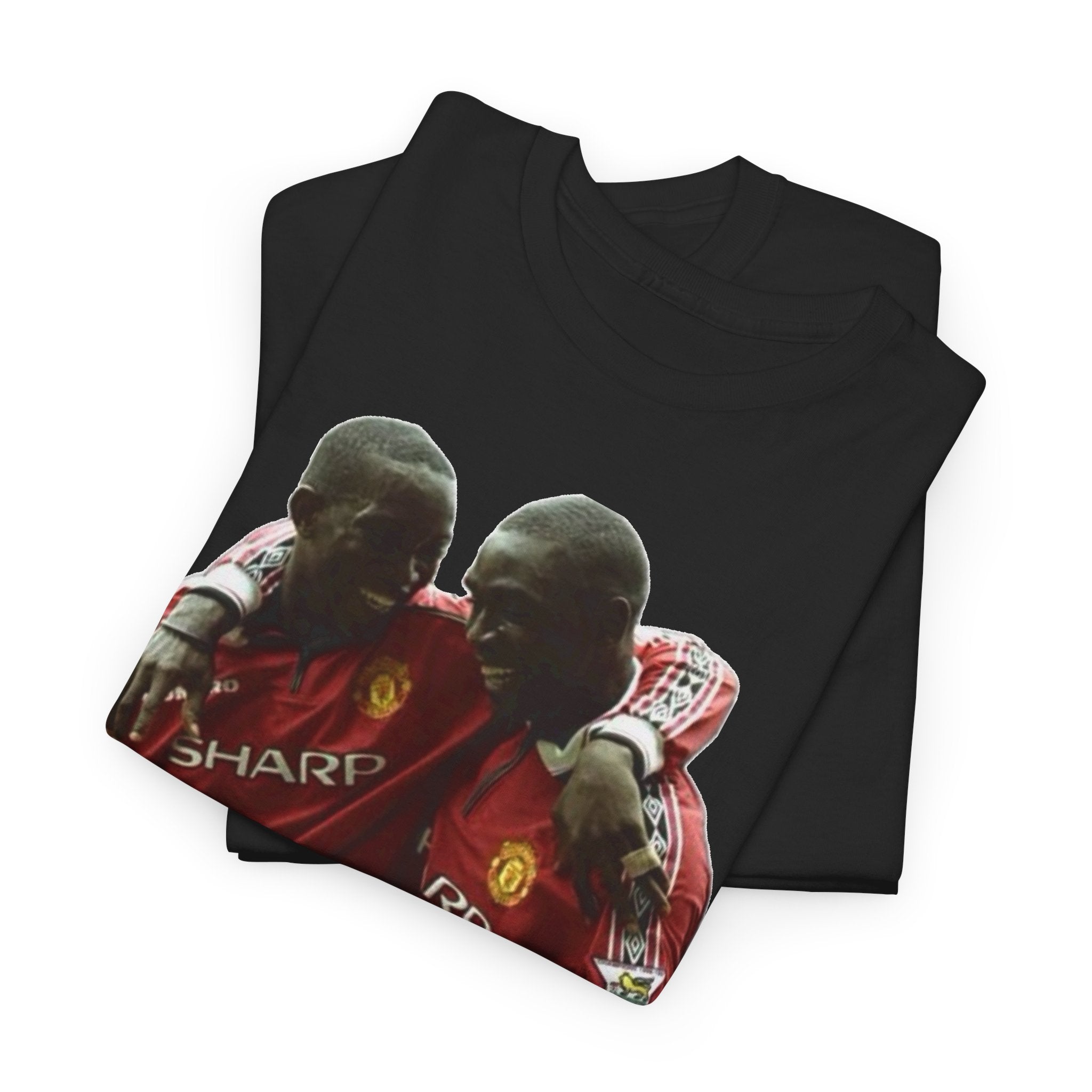 Yorke & Cole Manchester United Soccer Legends Graphic Tee — 'Yorke Cole' Retro Football Shirt