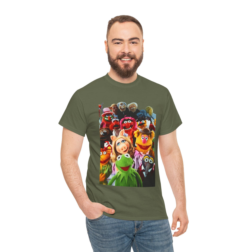 Muppets Puppet Ensemble Graphic Tee — Fun Family Cartoon Shirt