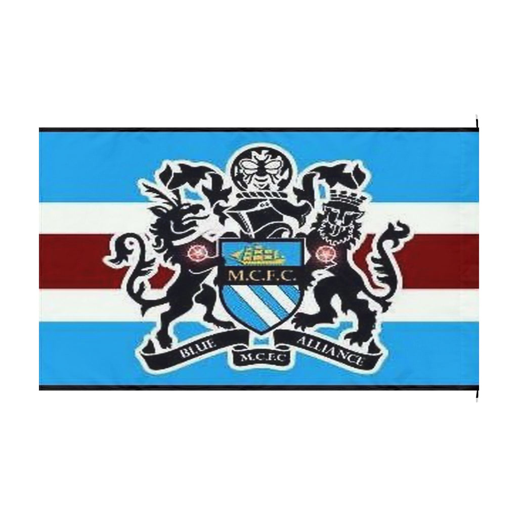 Manchester City Blue Alliance Double-Sided Fan Flag