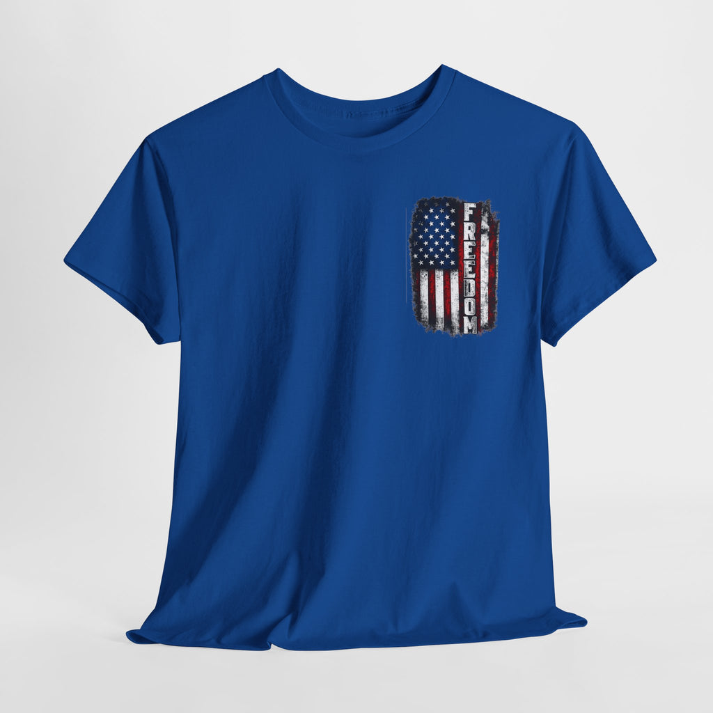 Freedom American Flag T-Shirt — Distressed USA Patriotic Tee