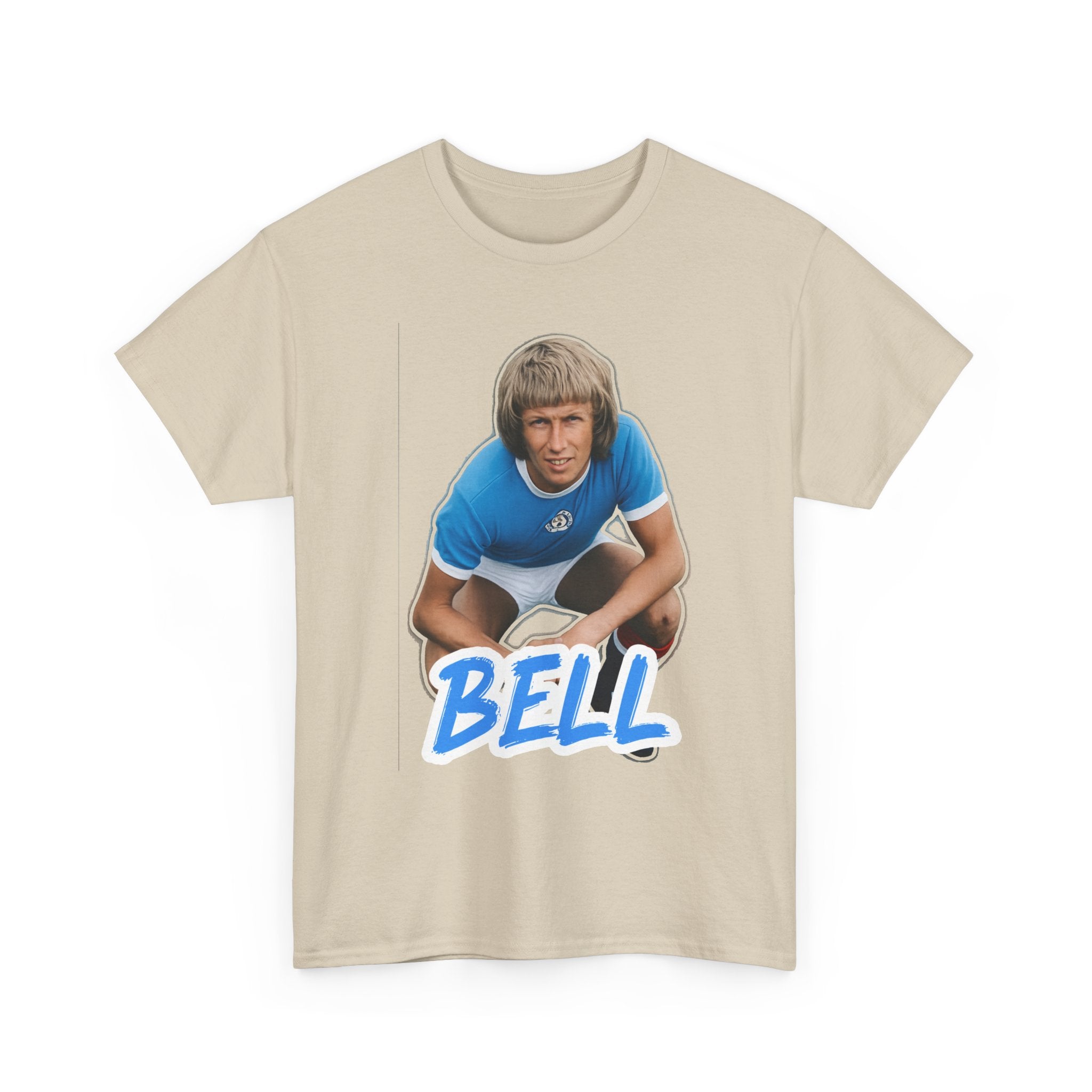 Colin Bell Manchester City Legend Retro Soccer Tee — Vintage Player Graphic T-Shirt