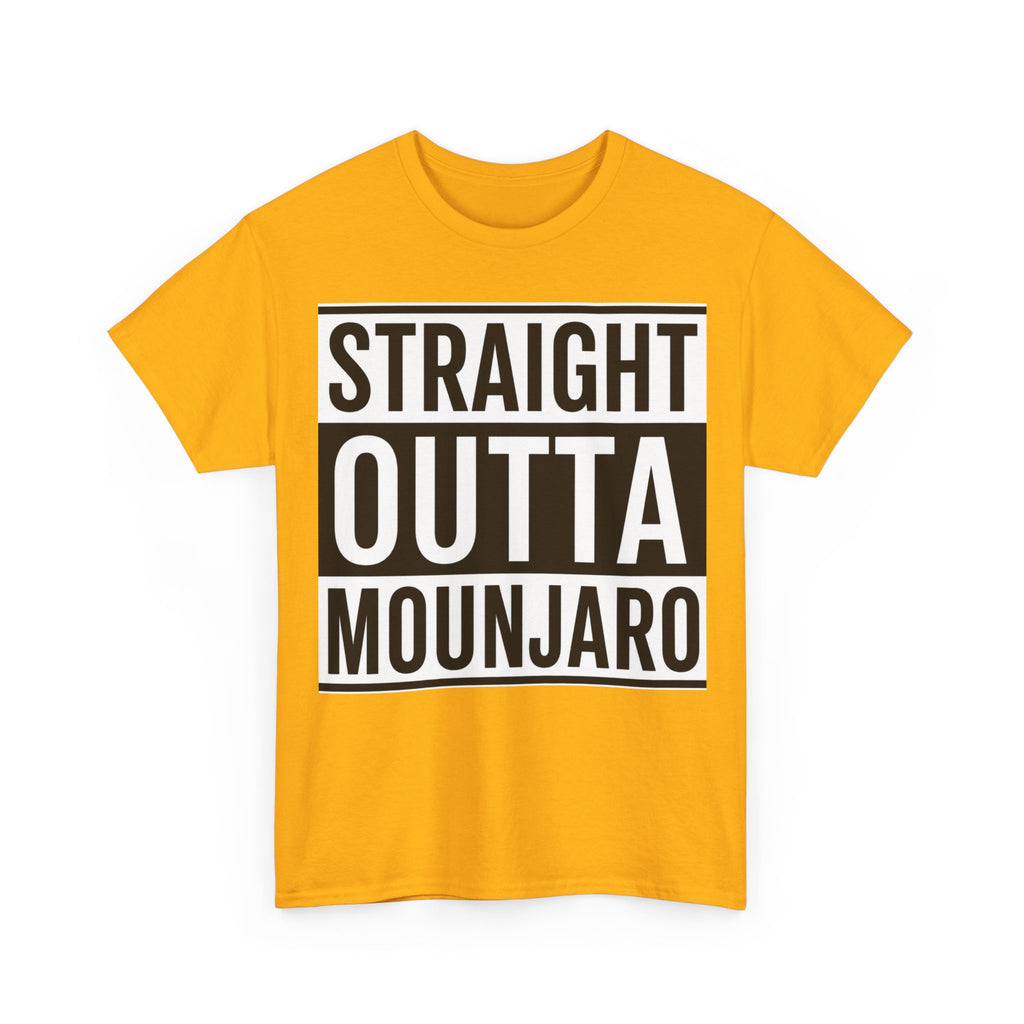 T-Shirt — "Straight Outta Mounjaro" Bold Typography Tee