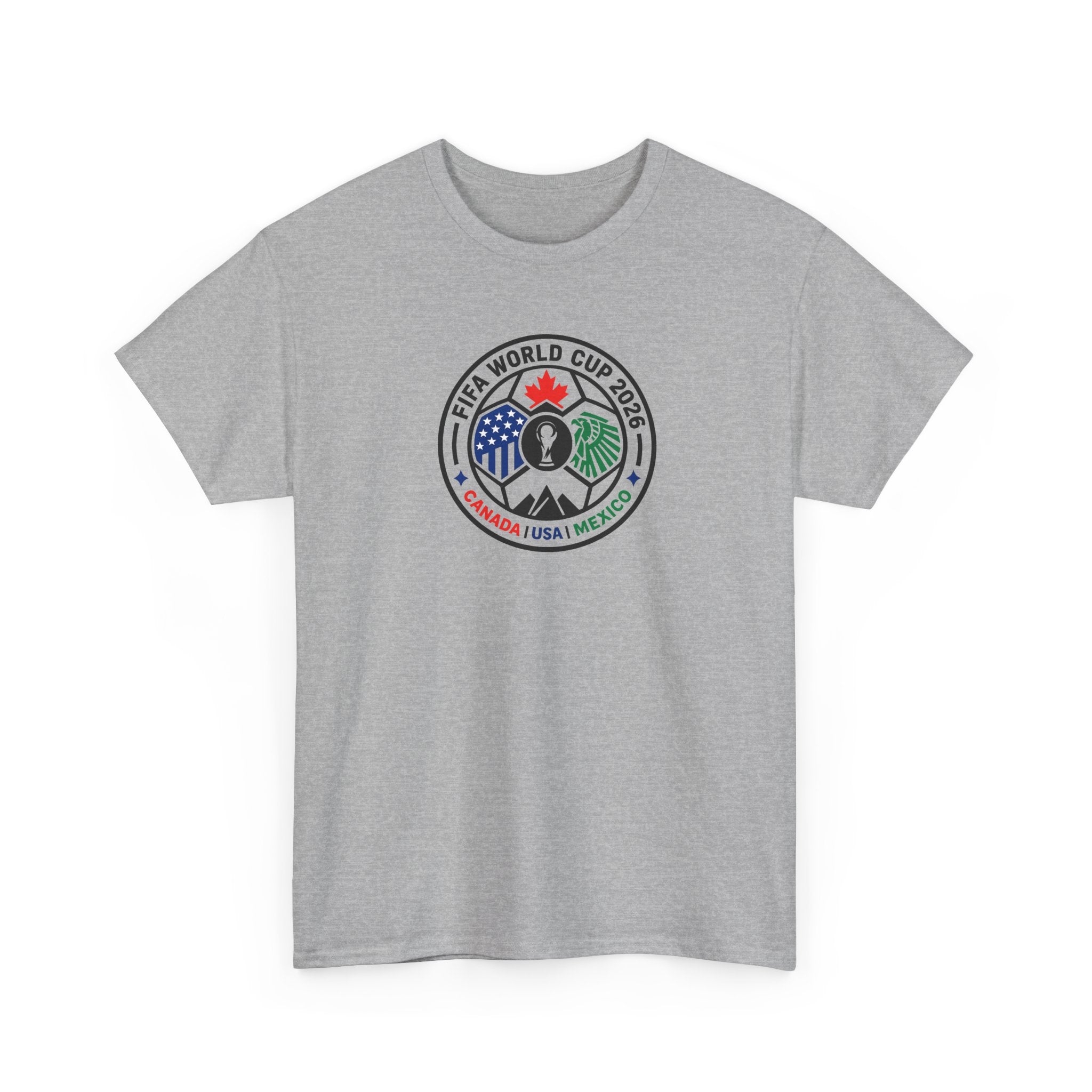 World Cup 2026 Soccer Tee — Canada USA Mexico Crest