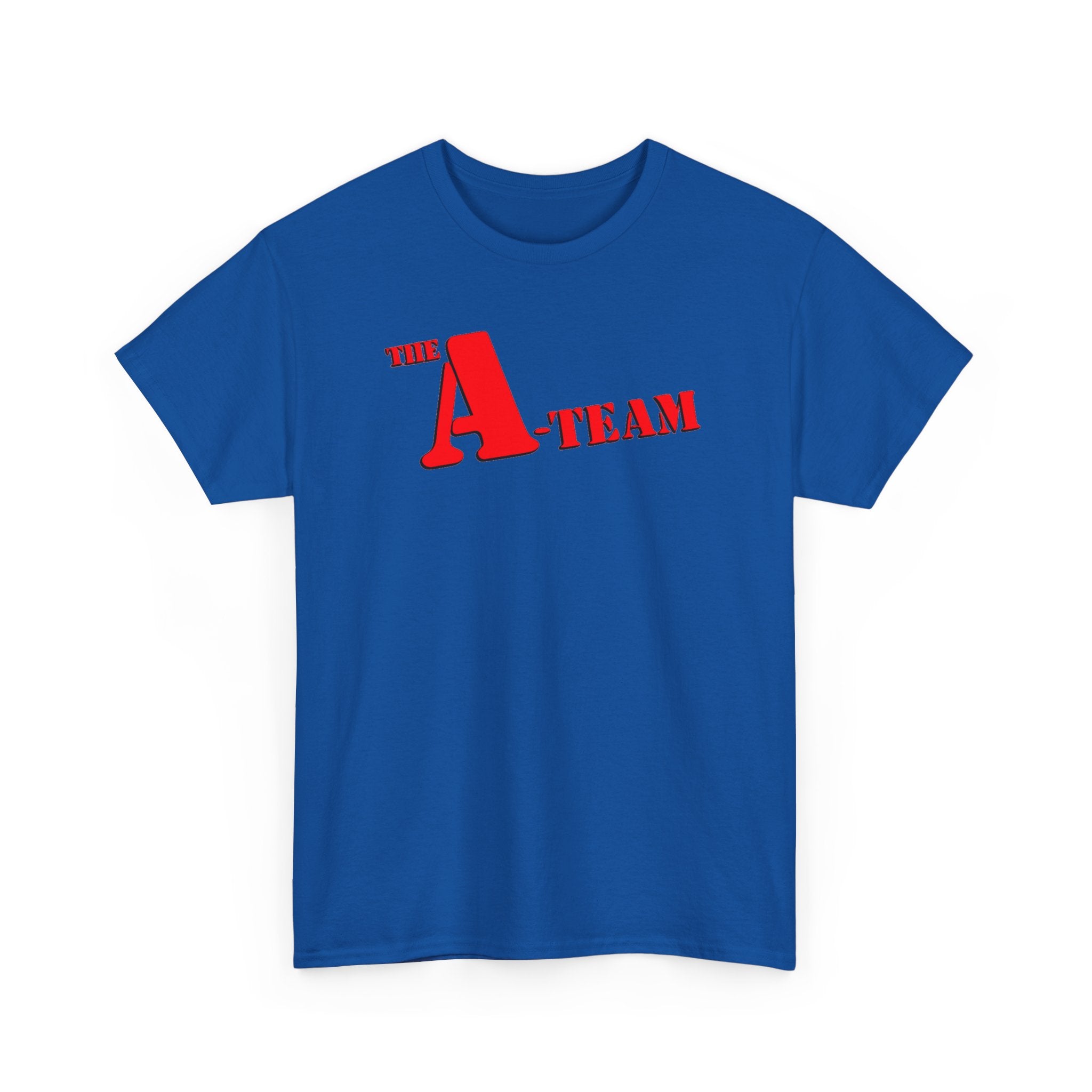 A-Team Graphic Tee — Retro Red Logo Vintage Crew T-Shirt