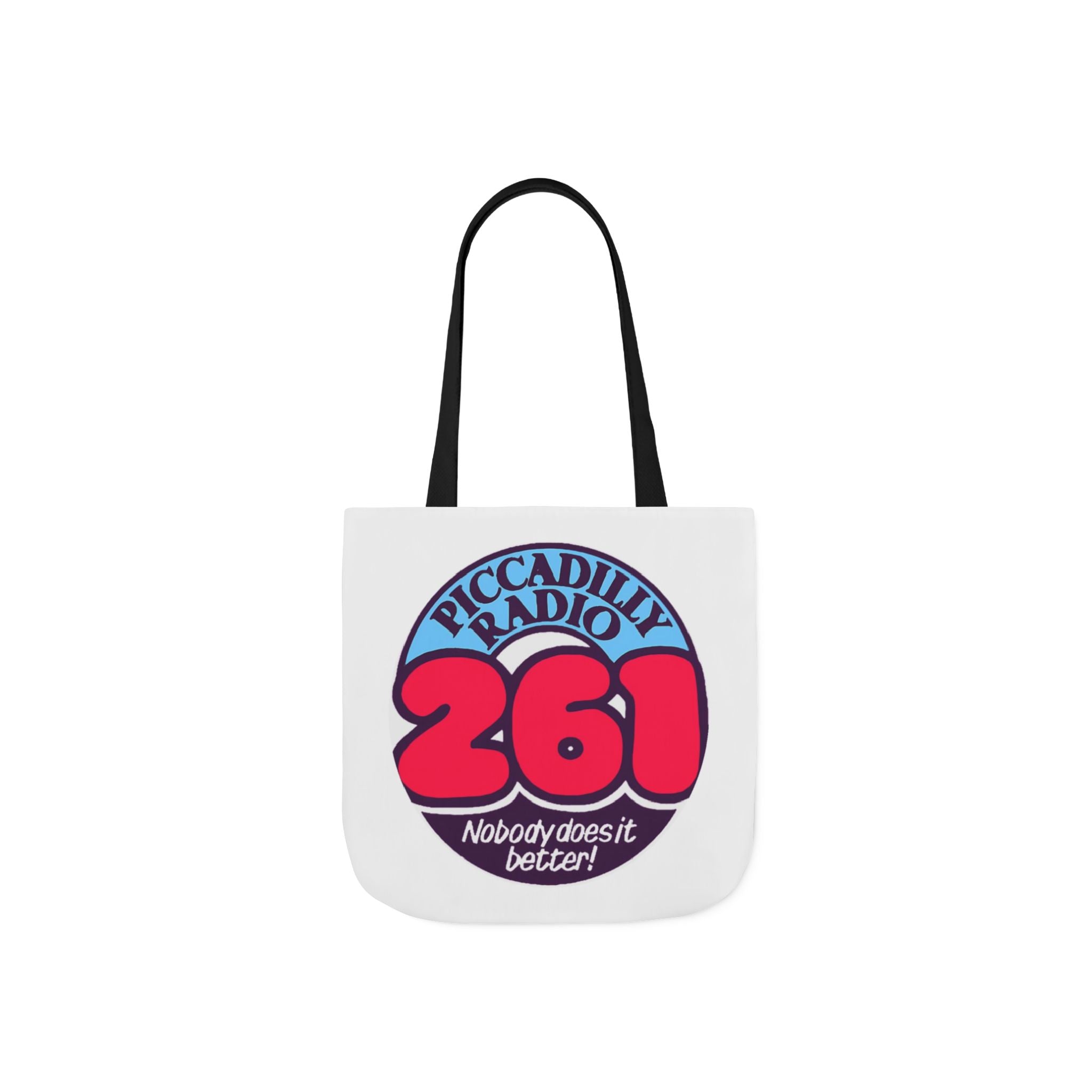Tote Bag — Retro 'Piccadilly Radio 261' Vintage Logo Canvas Tote