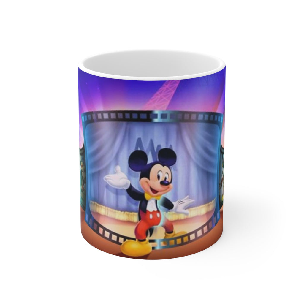 Animated Mouse Movie Theater Ceramic Mug — 11oz & 15oz