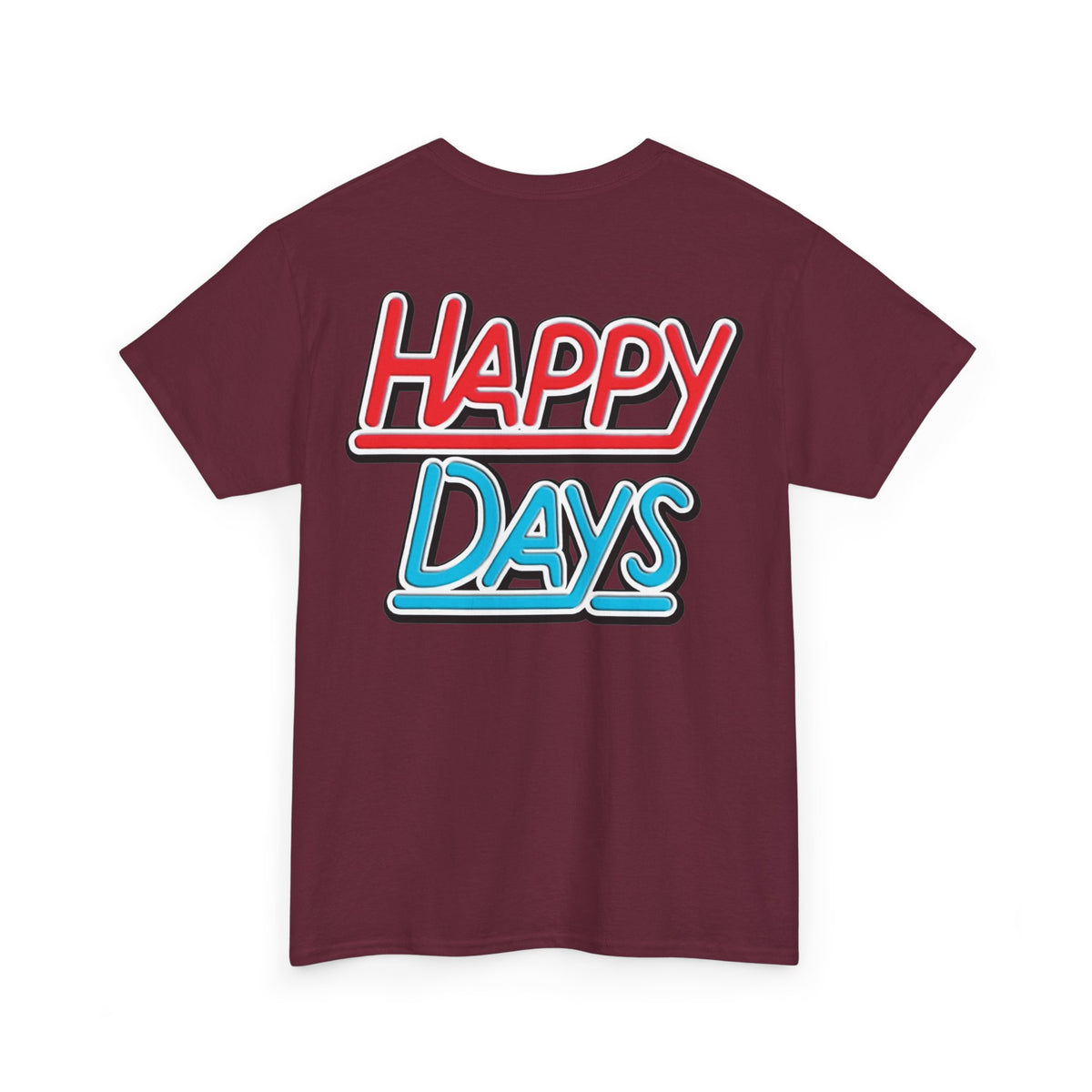 Happy Days Cast Caricature Tee — Retro 70s Sitcom Graphic T-Shirt